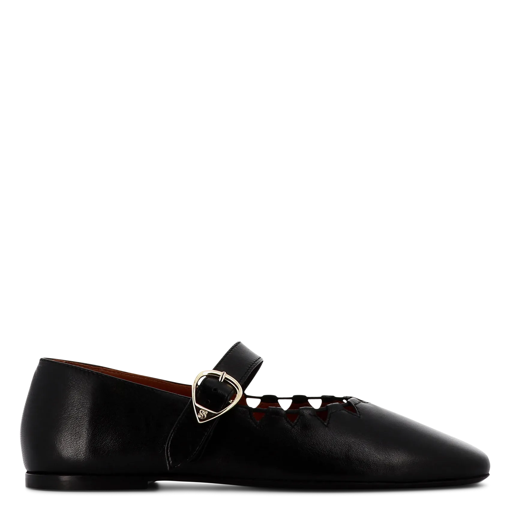 Ballerinas aus Veloursleder Schwarz GINGER