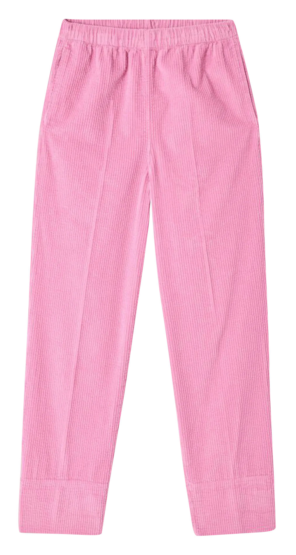 Gerade geschnittene Hose aus Cord und Baumwolle Rosa PADOW