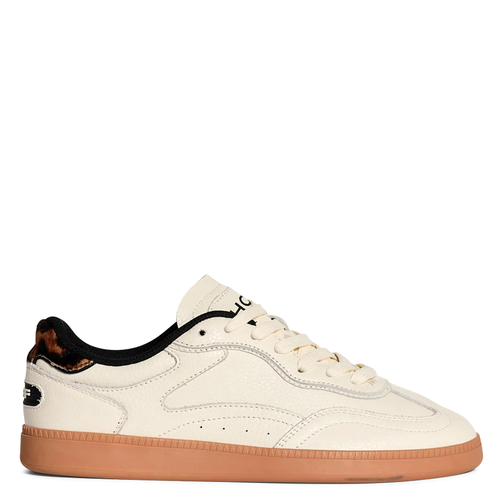 Niedrige Sneaker aus Leder-Mix Weiss ALLEY