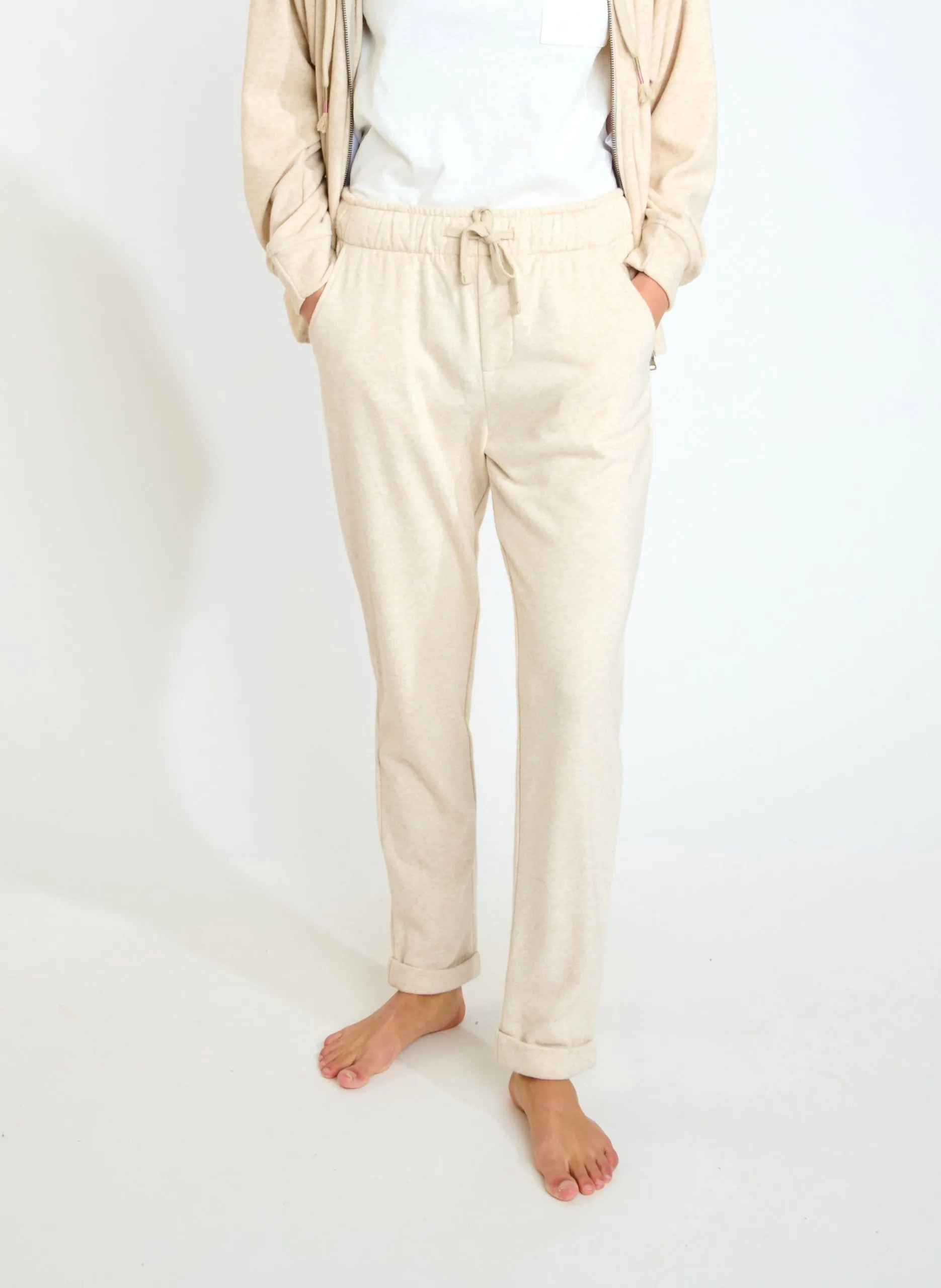 Gerade geschnittene Jogginghose Beige MASON MONROE