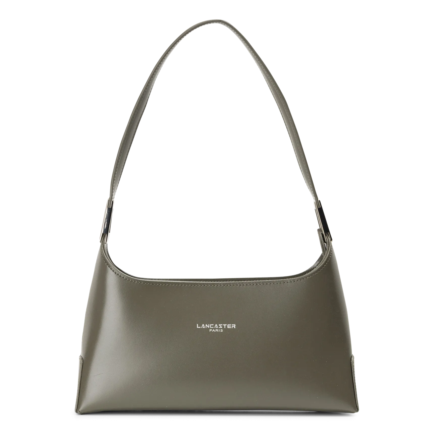 Baguette-Tasche aus Glattleder Khaki SUAVE ACE