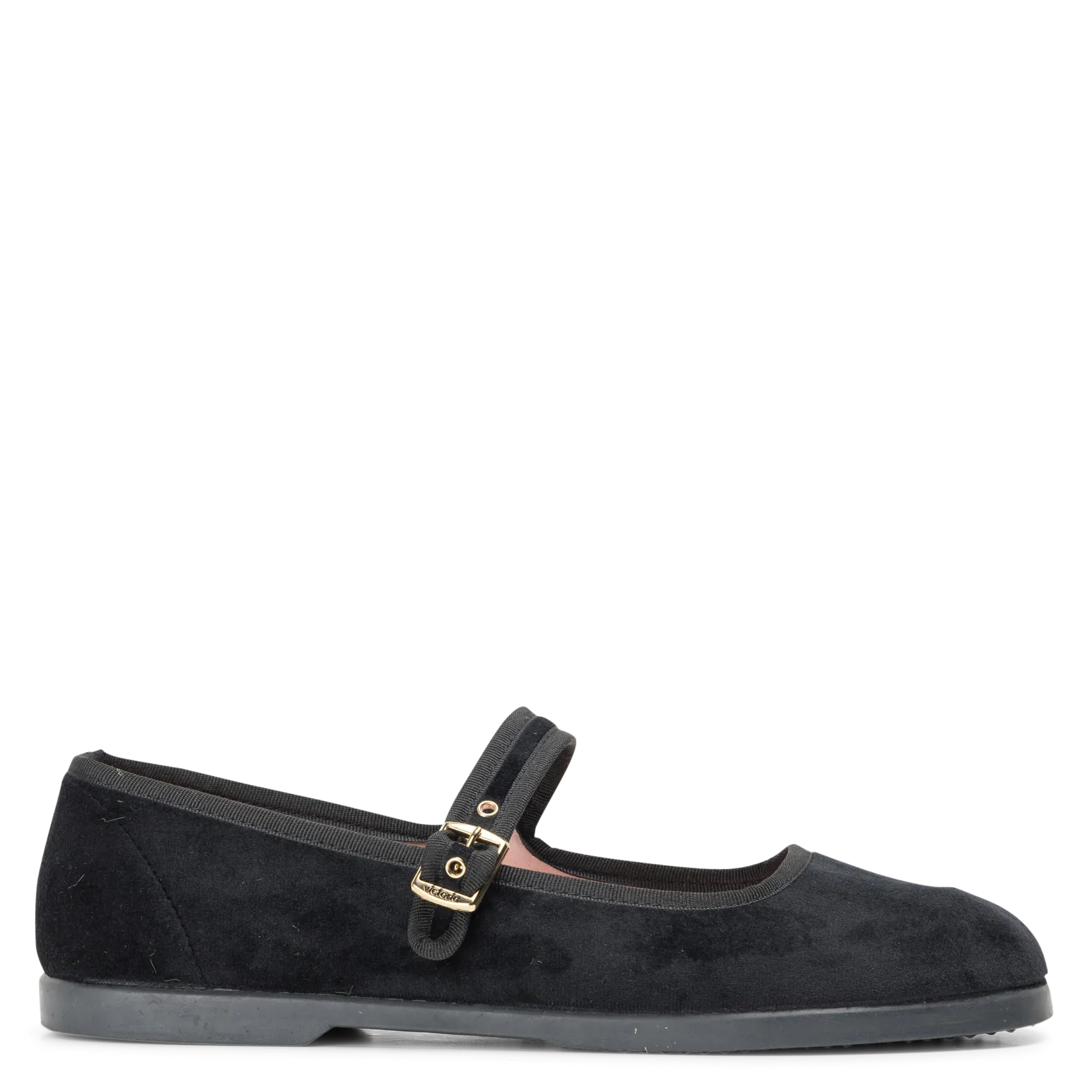 Einfarbige Samtballerinas Schwarz GONG-FU BAILARINA