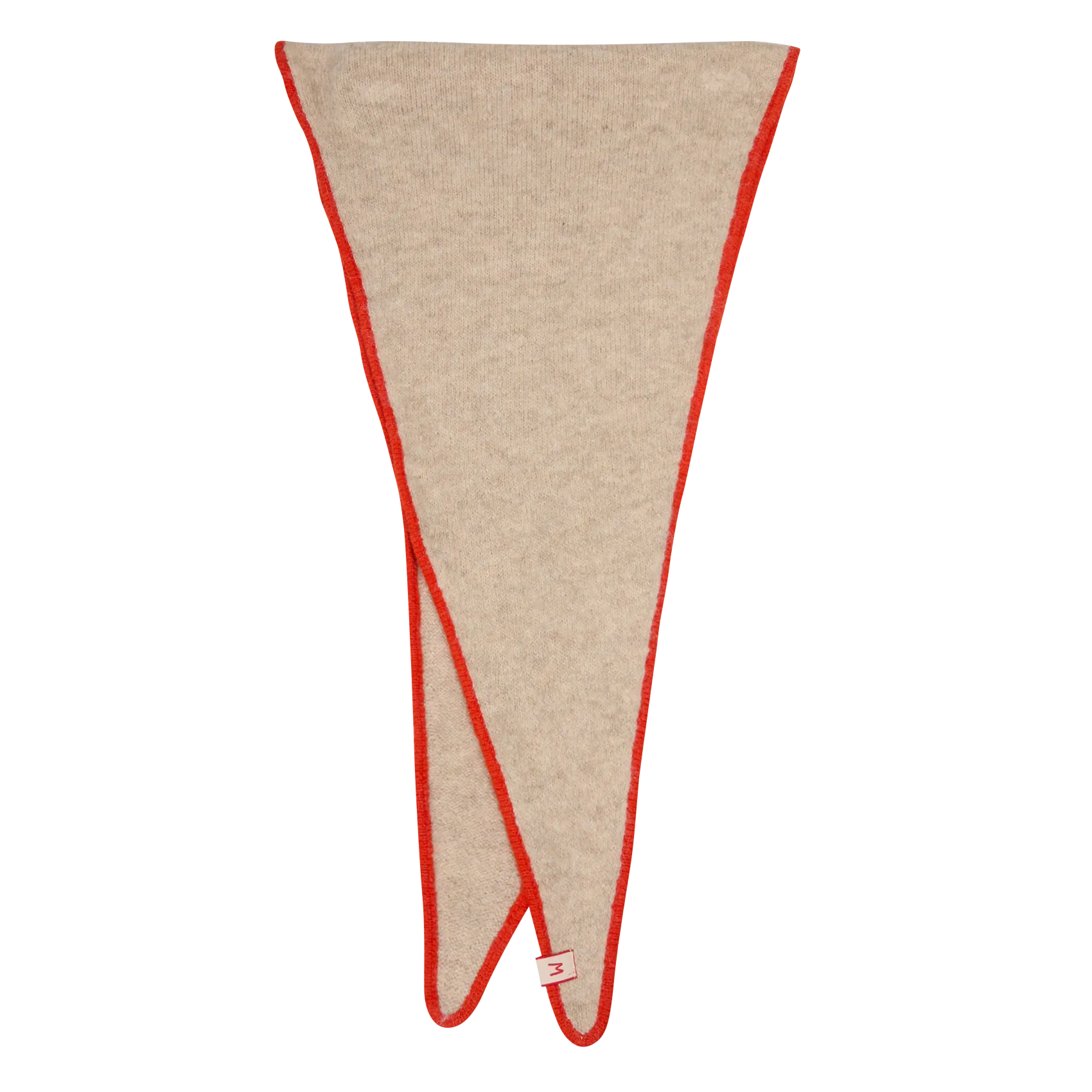 Schal aus Wolle und Seide Beige N°218