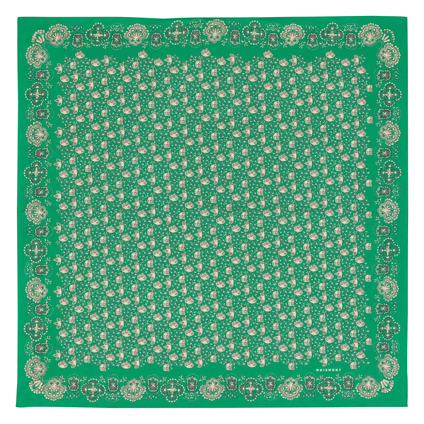 Baumwoll-Foulard Grun N°675