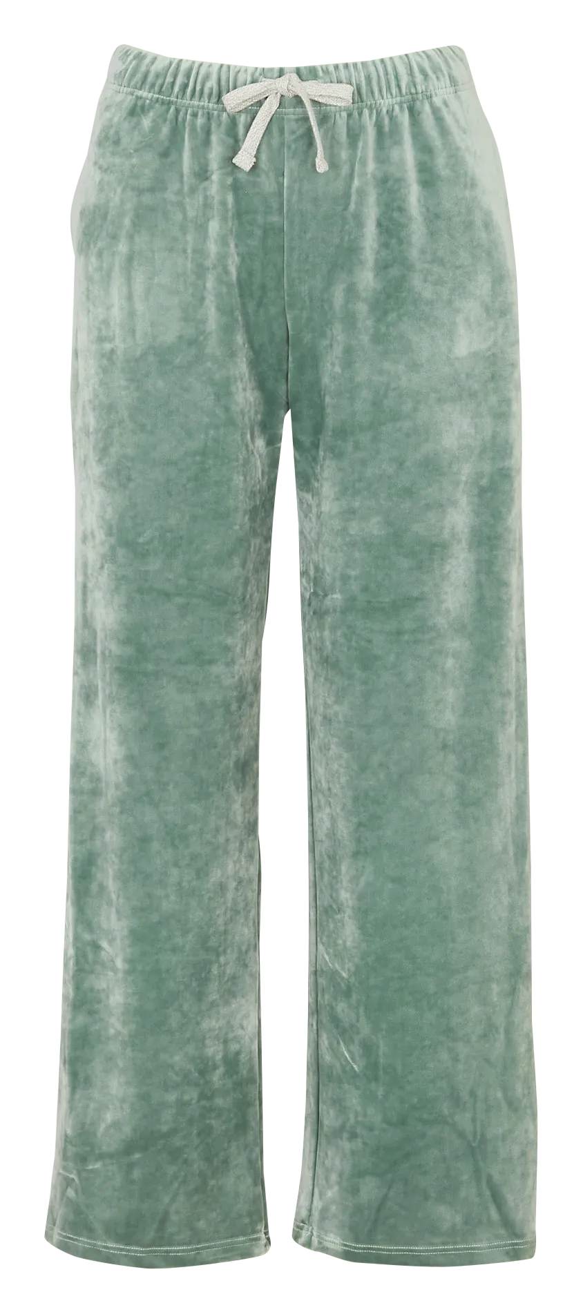 Gerade geschnittene Jogginghose aus Pfirsichhaut Grun BOREAL SEACHIC