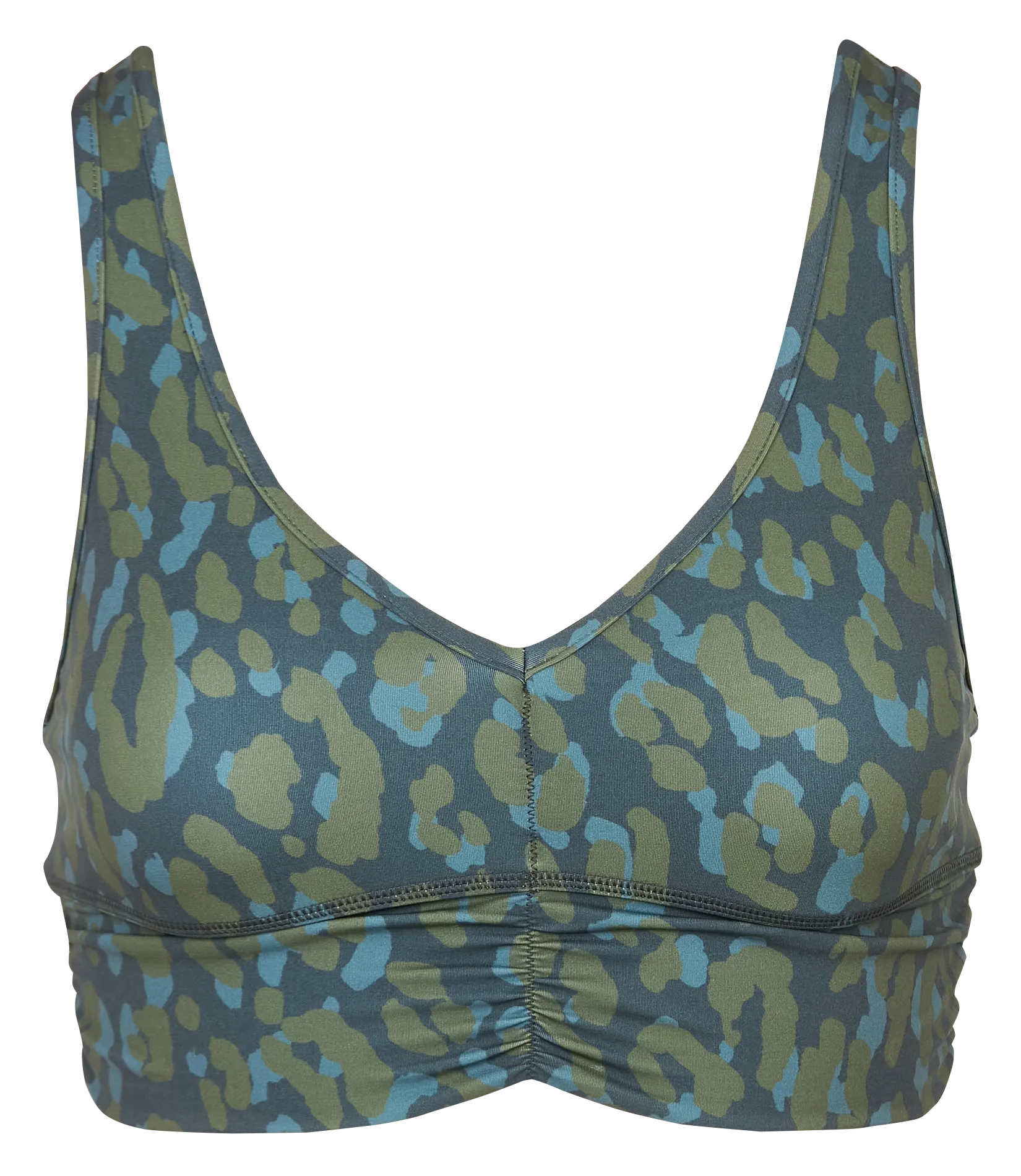 Asymmetrisches T-Shirt aus Jacquard Blau FLOW WELLCORE