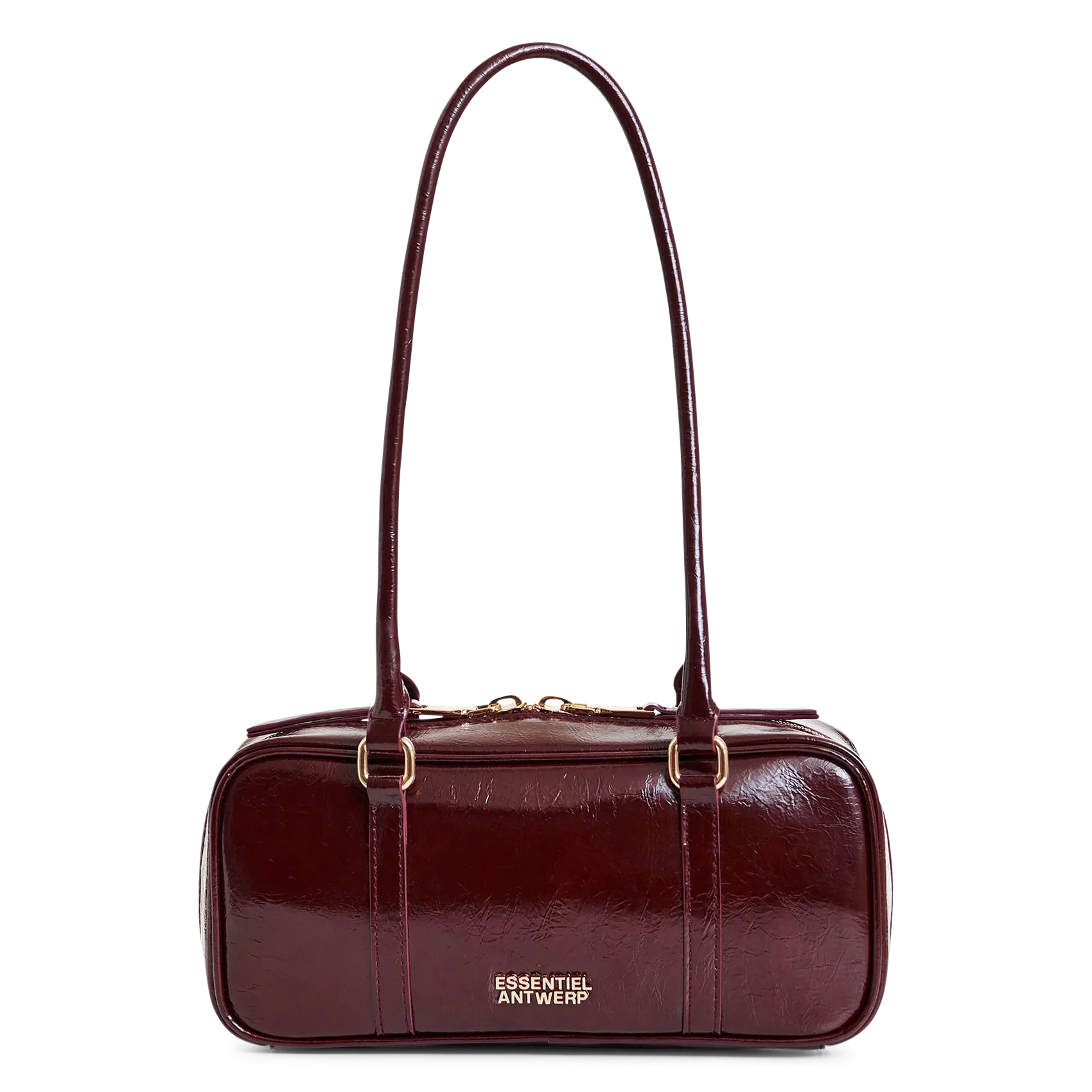 Rechteckige lackierte Tasche Rot IZODIAC