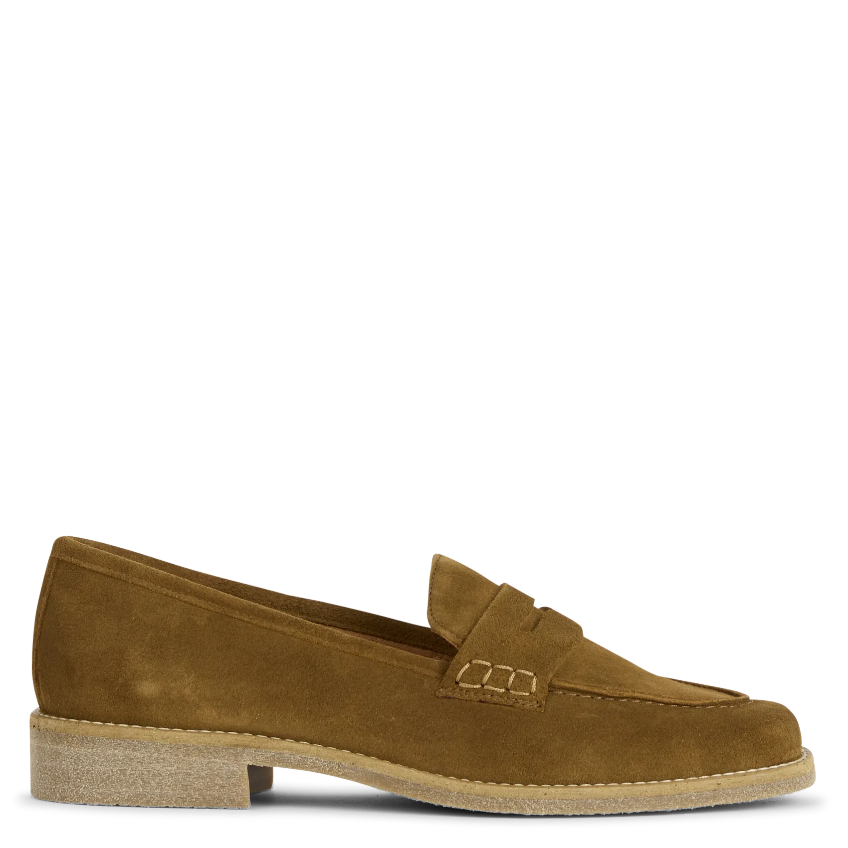 Slip-On Mokassins aus Veloursleder Braun JUDITH