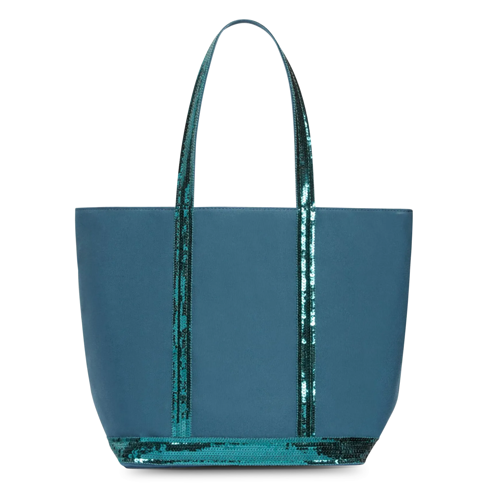 Shopper aus Baumwolle Grun CABAS M