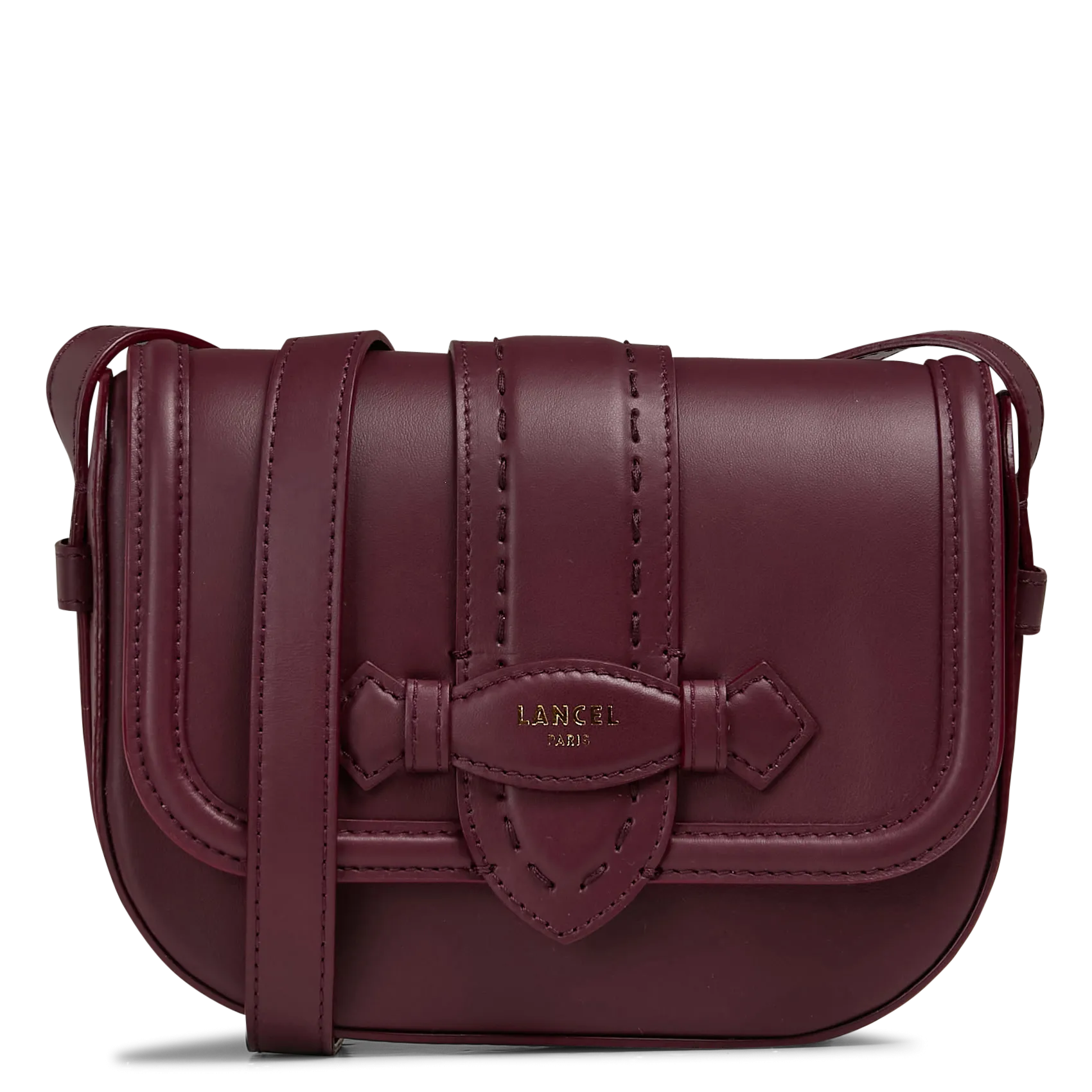 Brieftasche aus Leder Pflaume SIENNA S