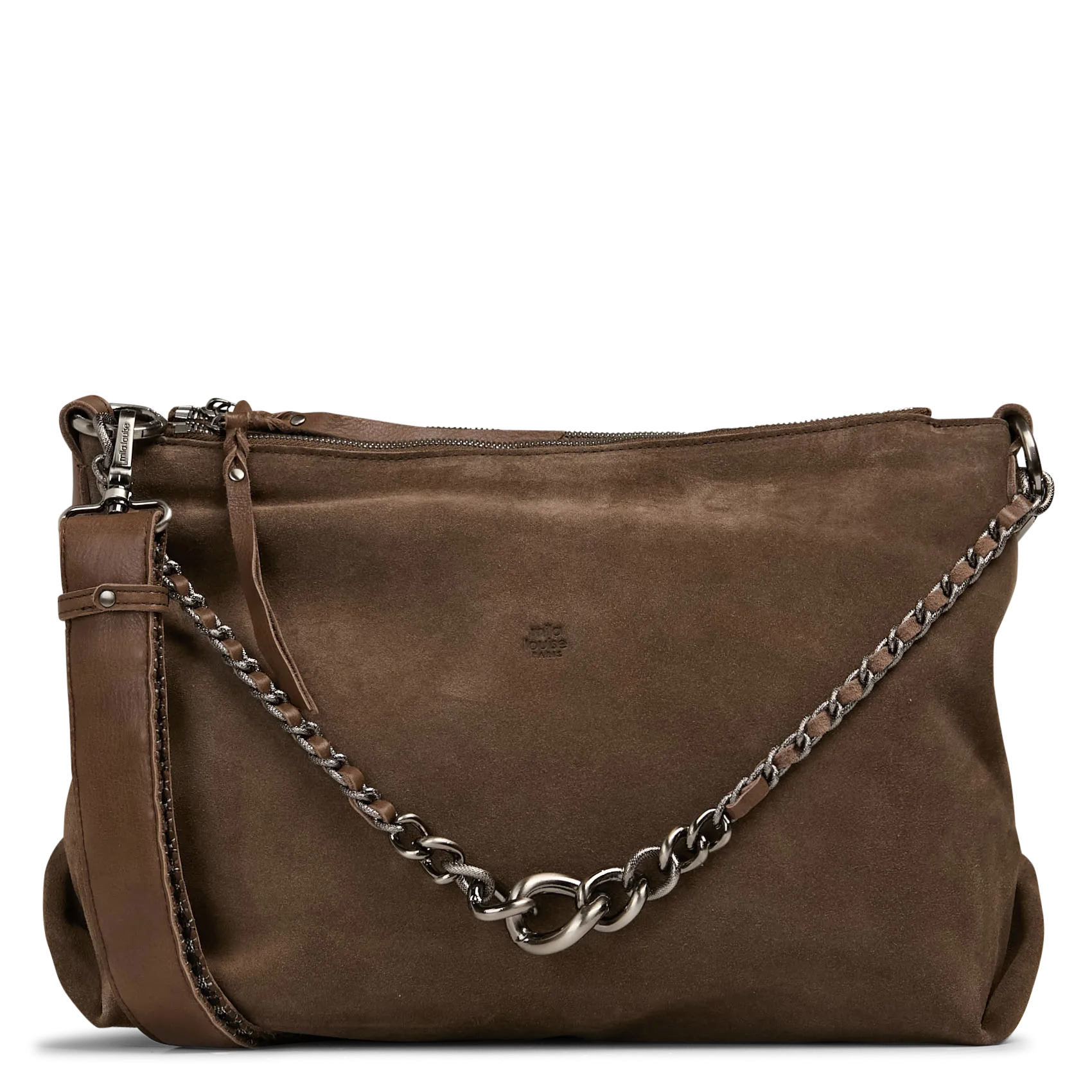Brieftasche aus Leder Khaki NOELI