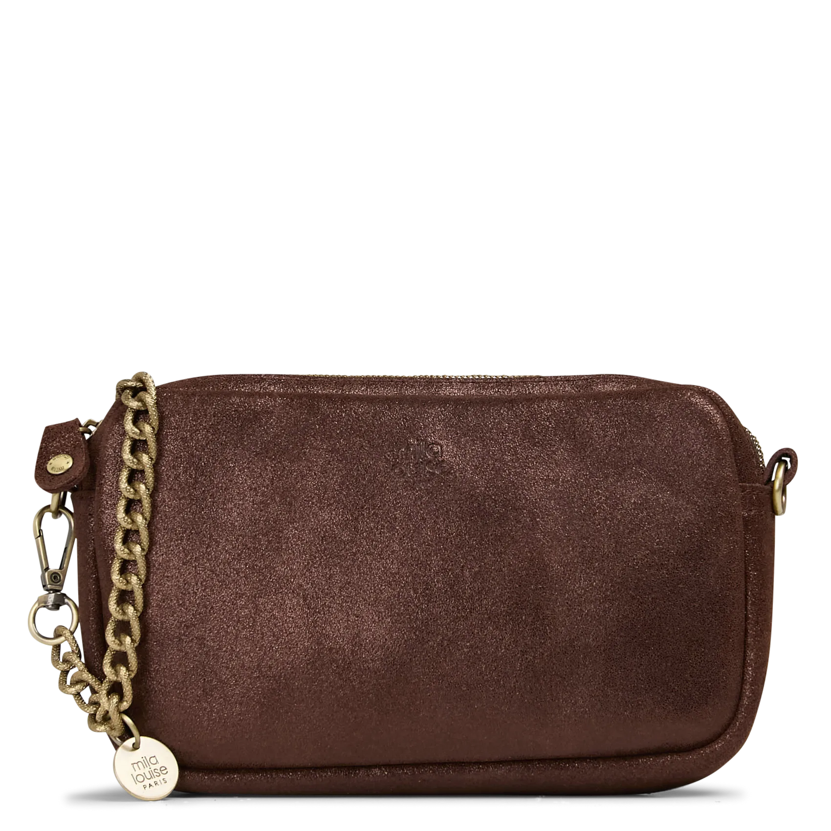 Brieftasche aus Leder Braun TROTTY