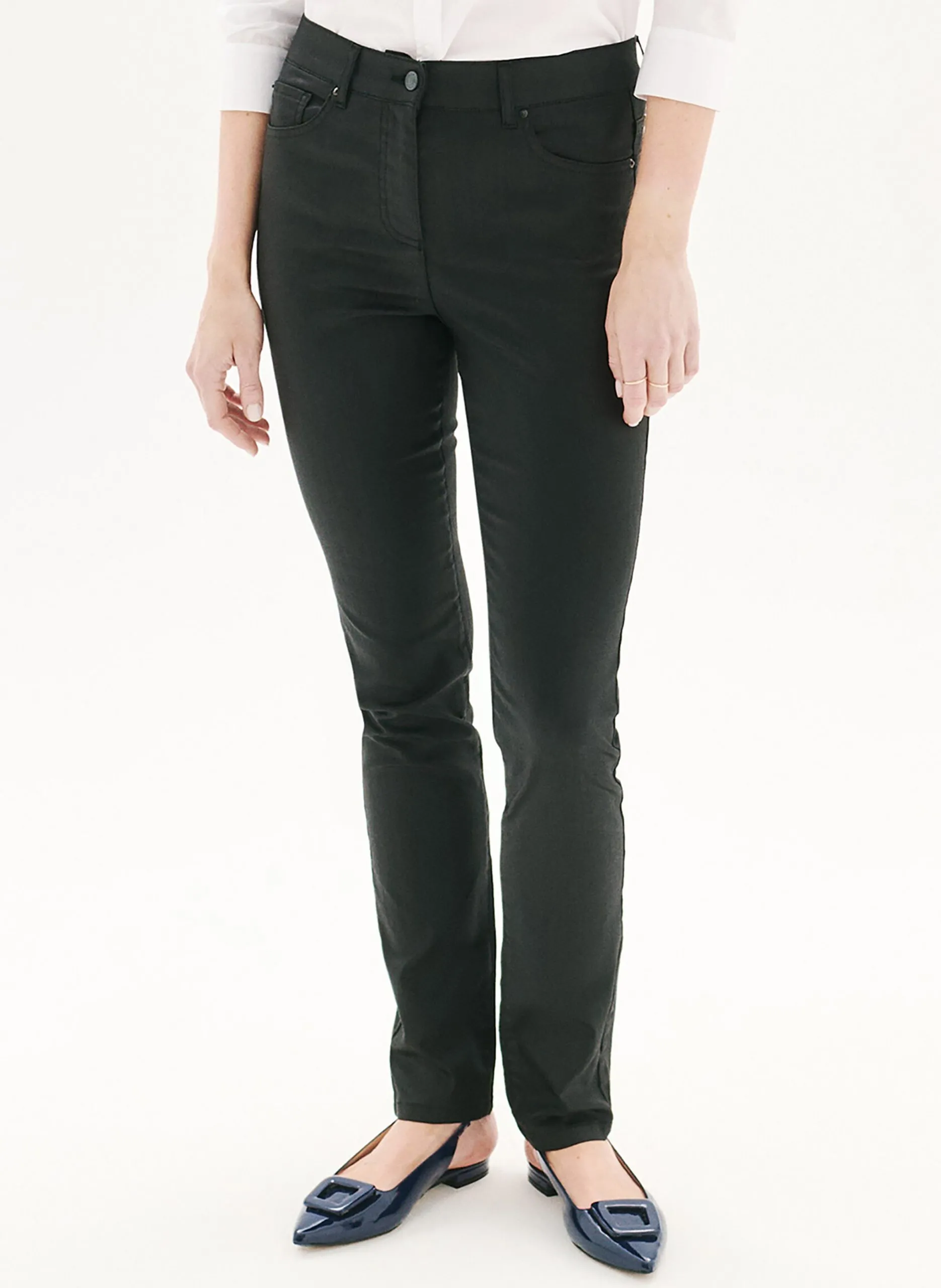 Hose aus Baumwoll-Mix, Slim Fit Schwarz 252P-PBRADLEY