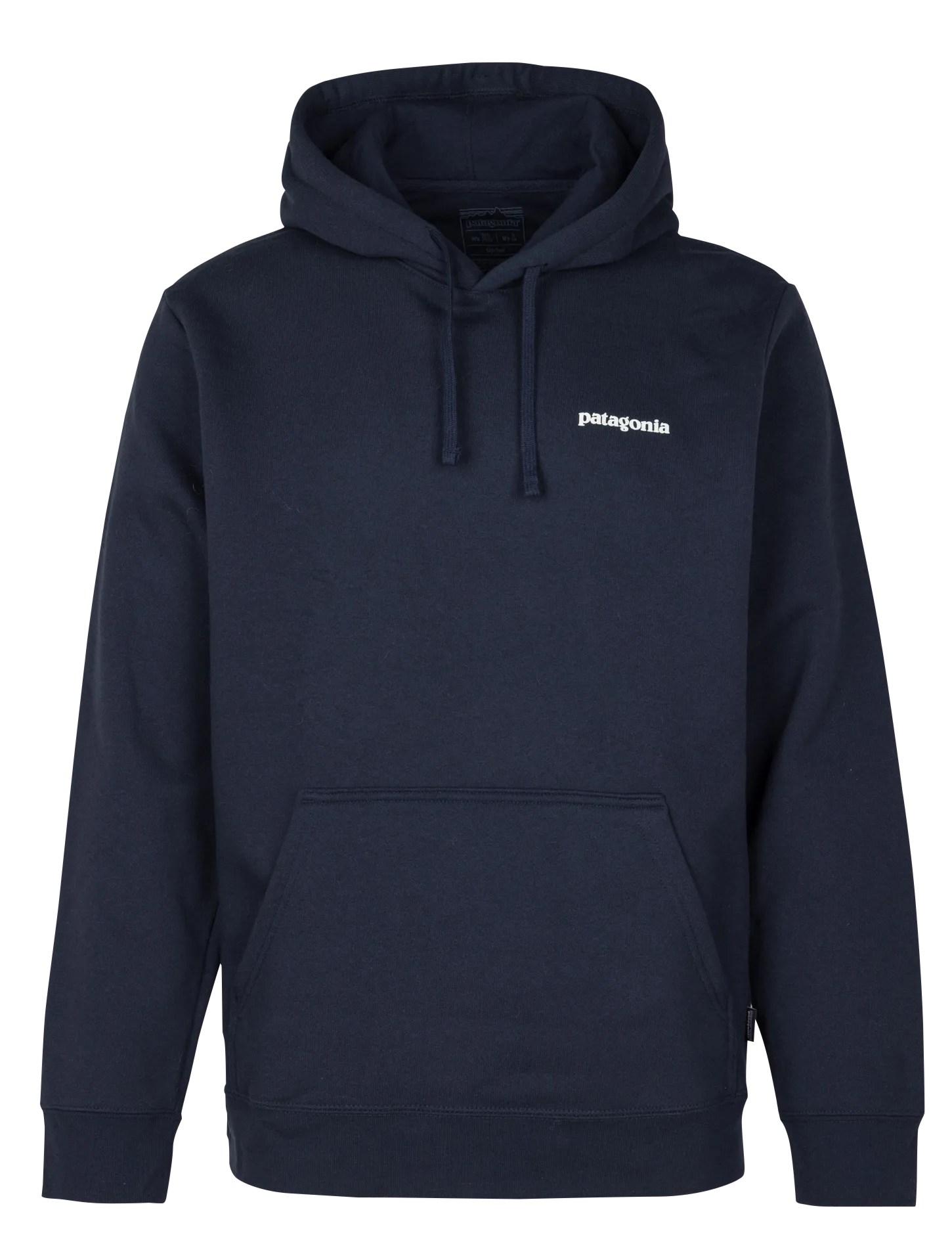 Einfarbiger Sweater mit Kapuze Blau