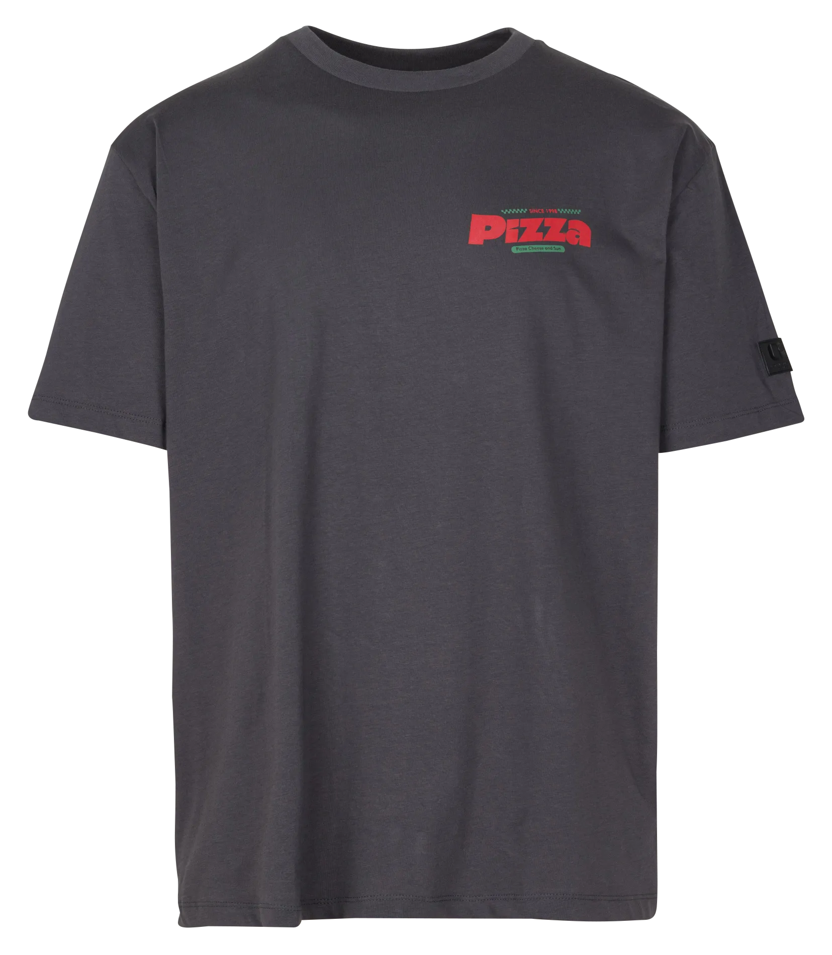 Einfarbiges Langarm-Top mit Rundhalsausschnitt Grau QUINNE