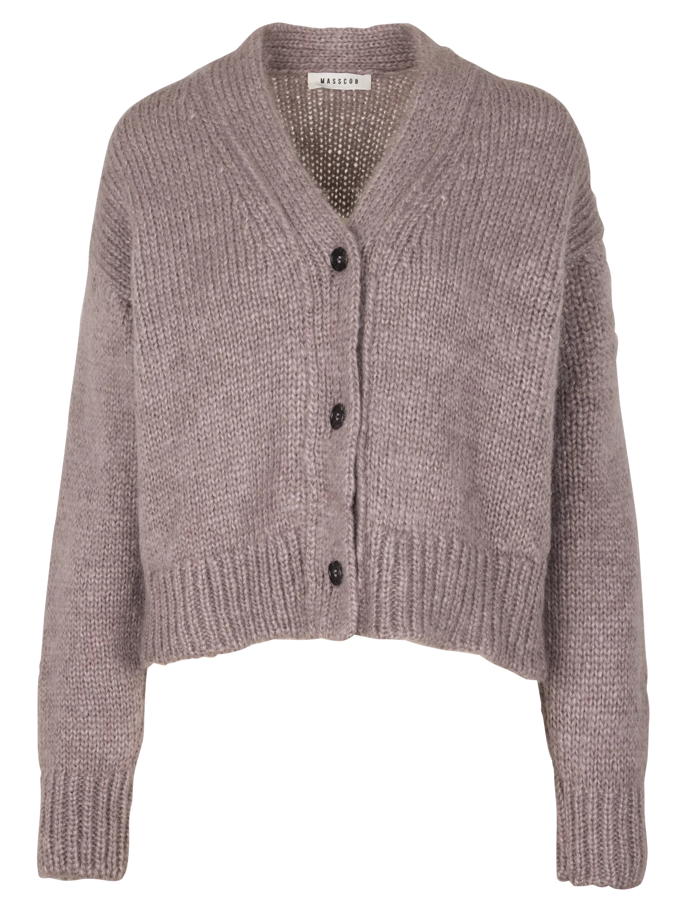 Oversize V-Ausschnitt Wollmischung Weste Rosa ISADORA