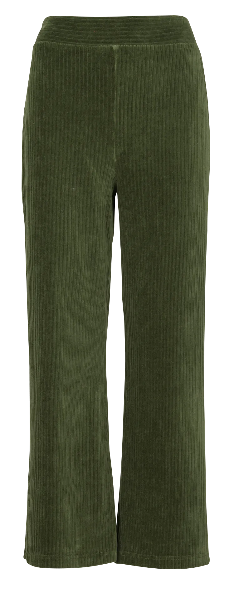 Caprihose aus Cord Khaki