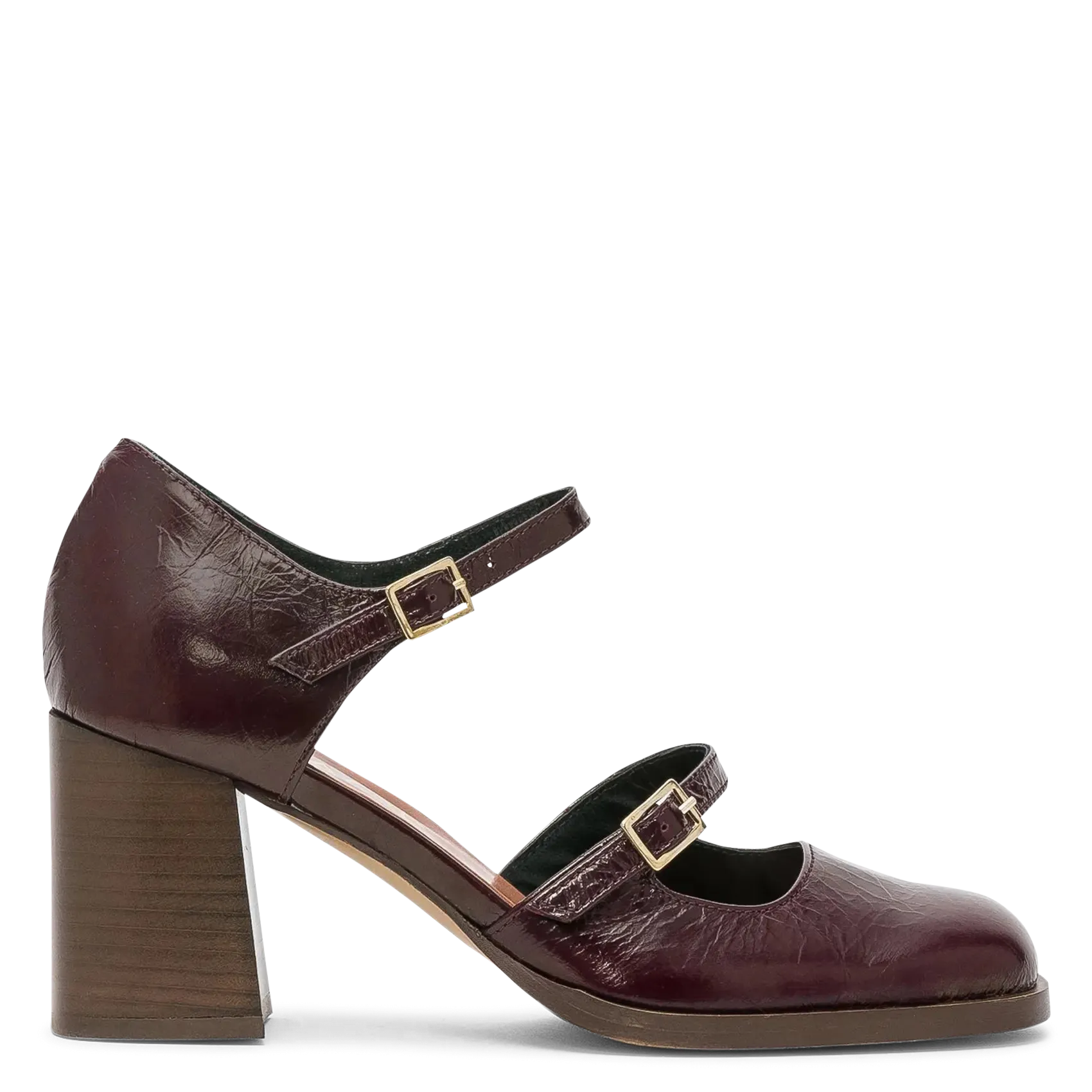 Riemchenschuhe aus Leder Braun DUNE