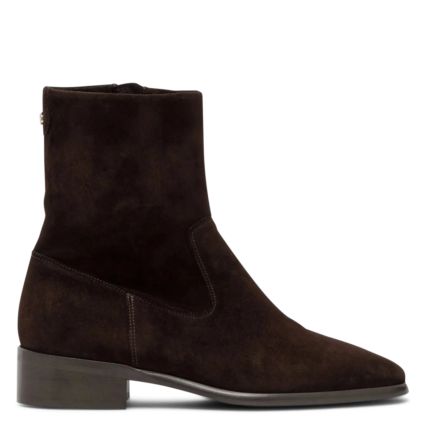 Stiefeletten aus Veloursleder Braun MISSIE