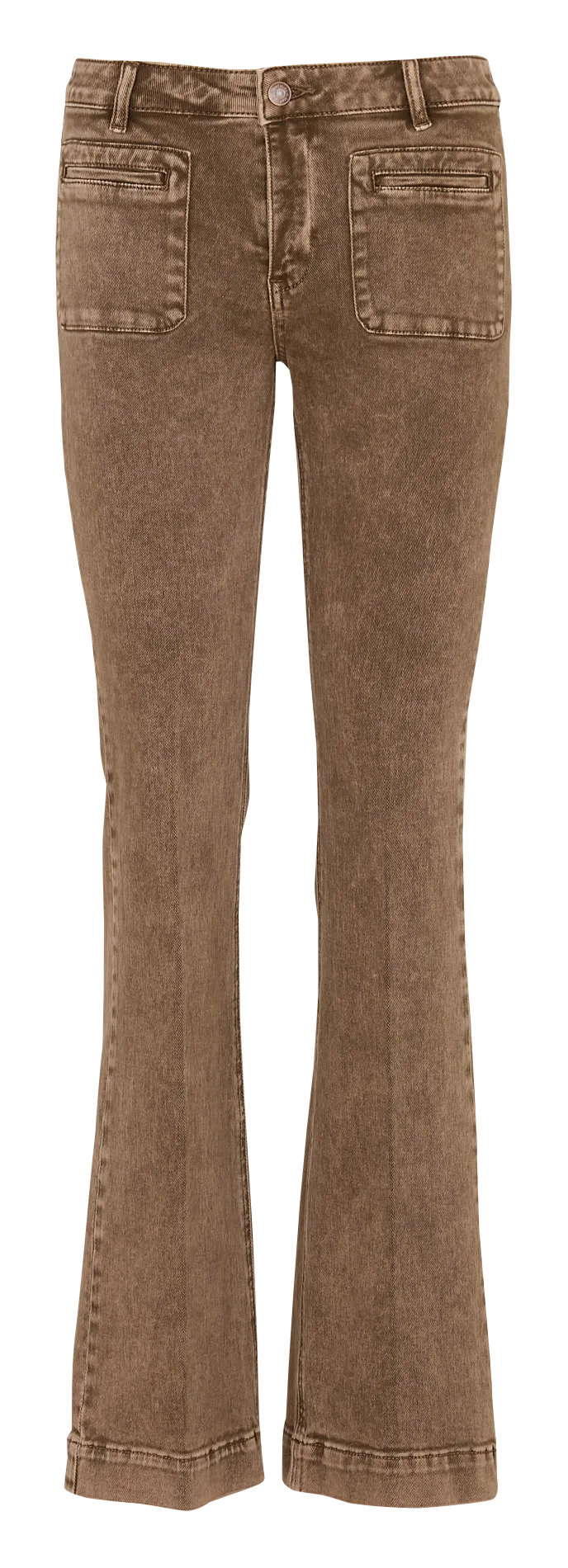 Bootcut Jeans aus Baumwoll-Mix Braun THE DIANA PACIFIC DRILL