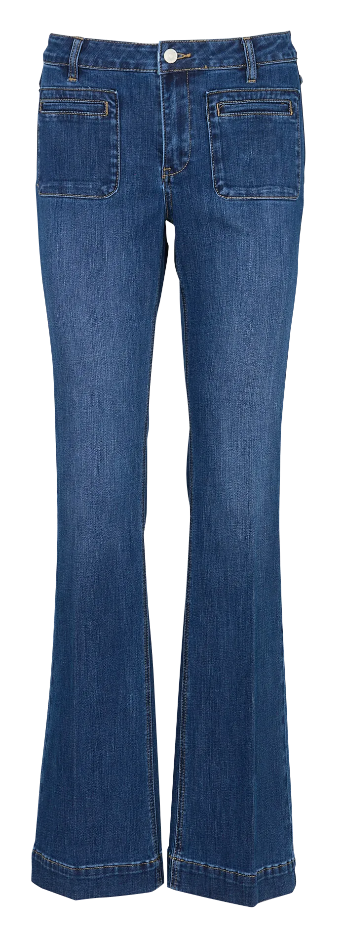 Bootcut Jeans aus Baumwoll-Mix Blau THE DIANA WILSON