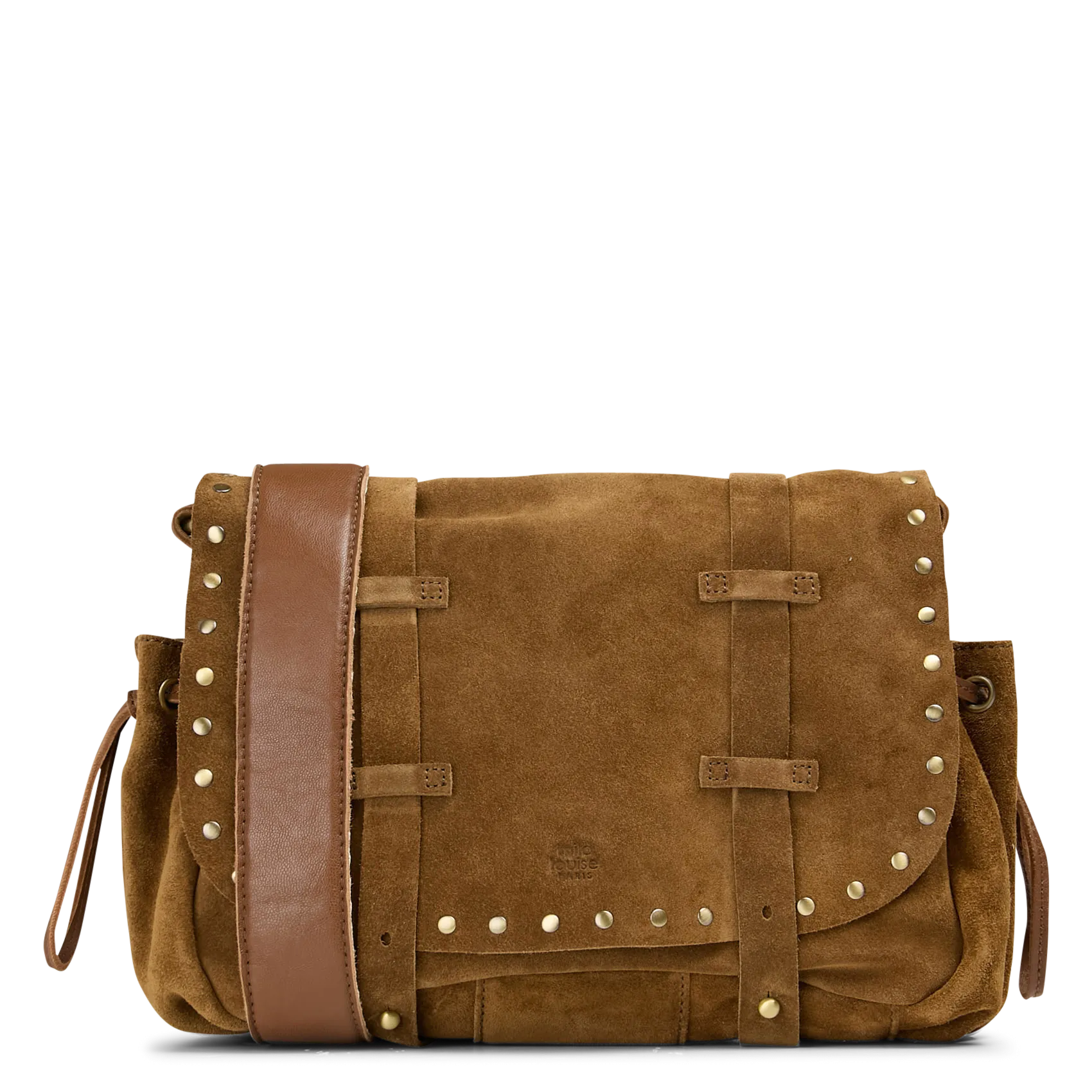 Leder-Umhängetasche Beige TESS