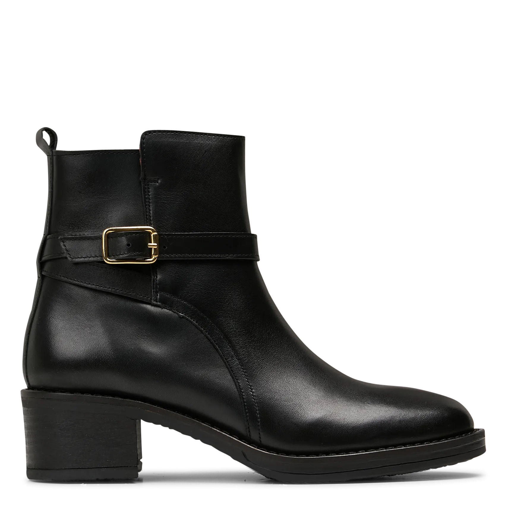 Bianca - Lederstiefeletten Schwarz OLEG