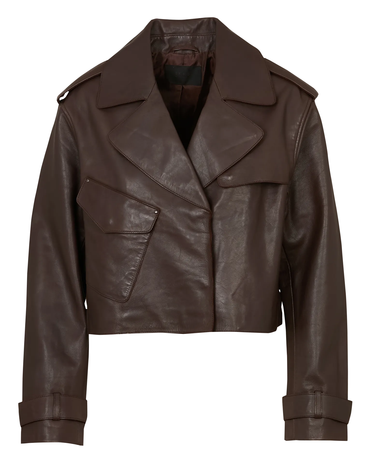 Lederblazer Braun