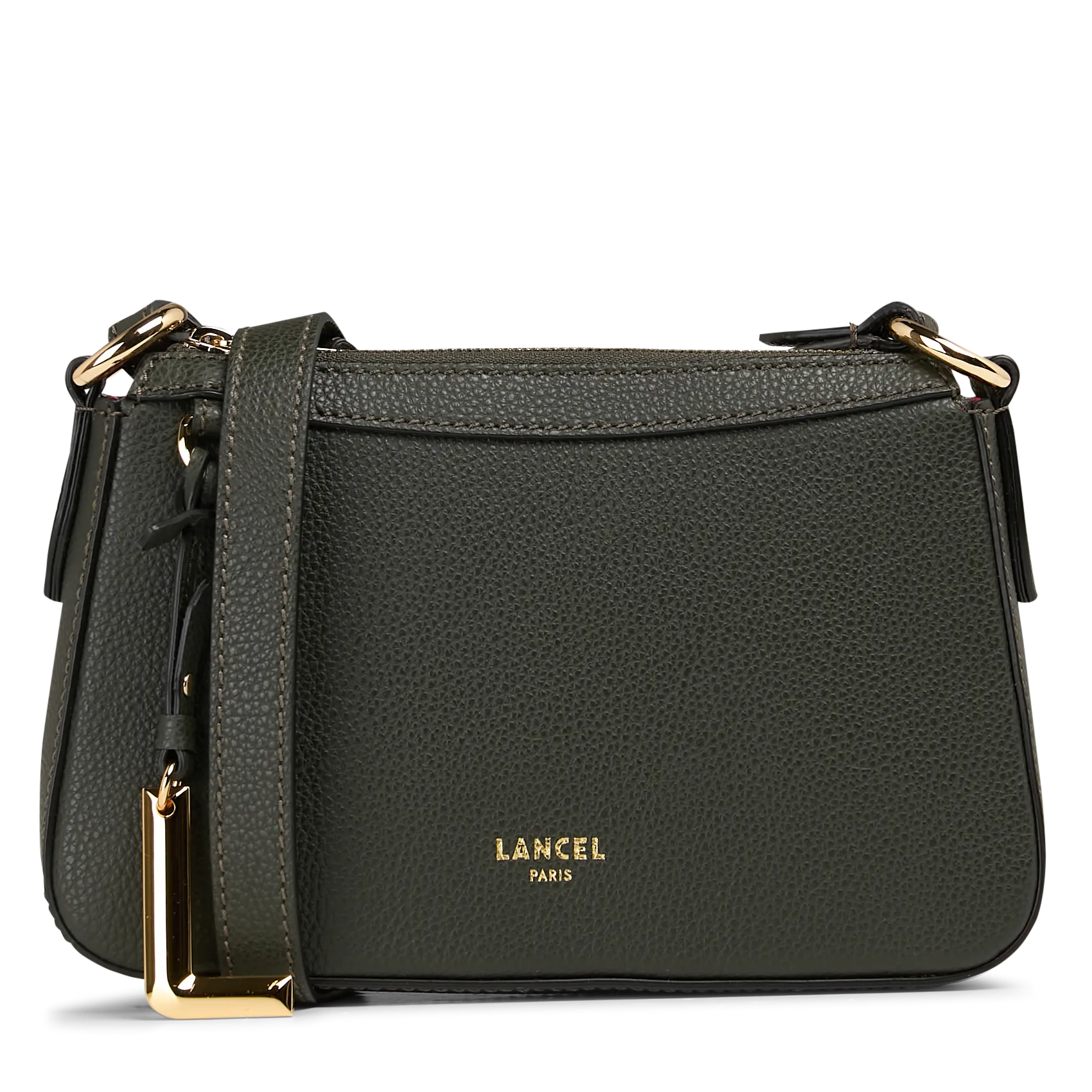 Brieftasche aus Leder Grun FAUBOURG