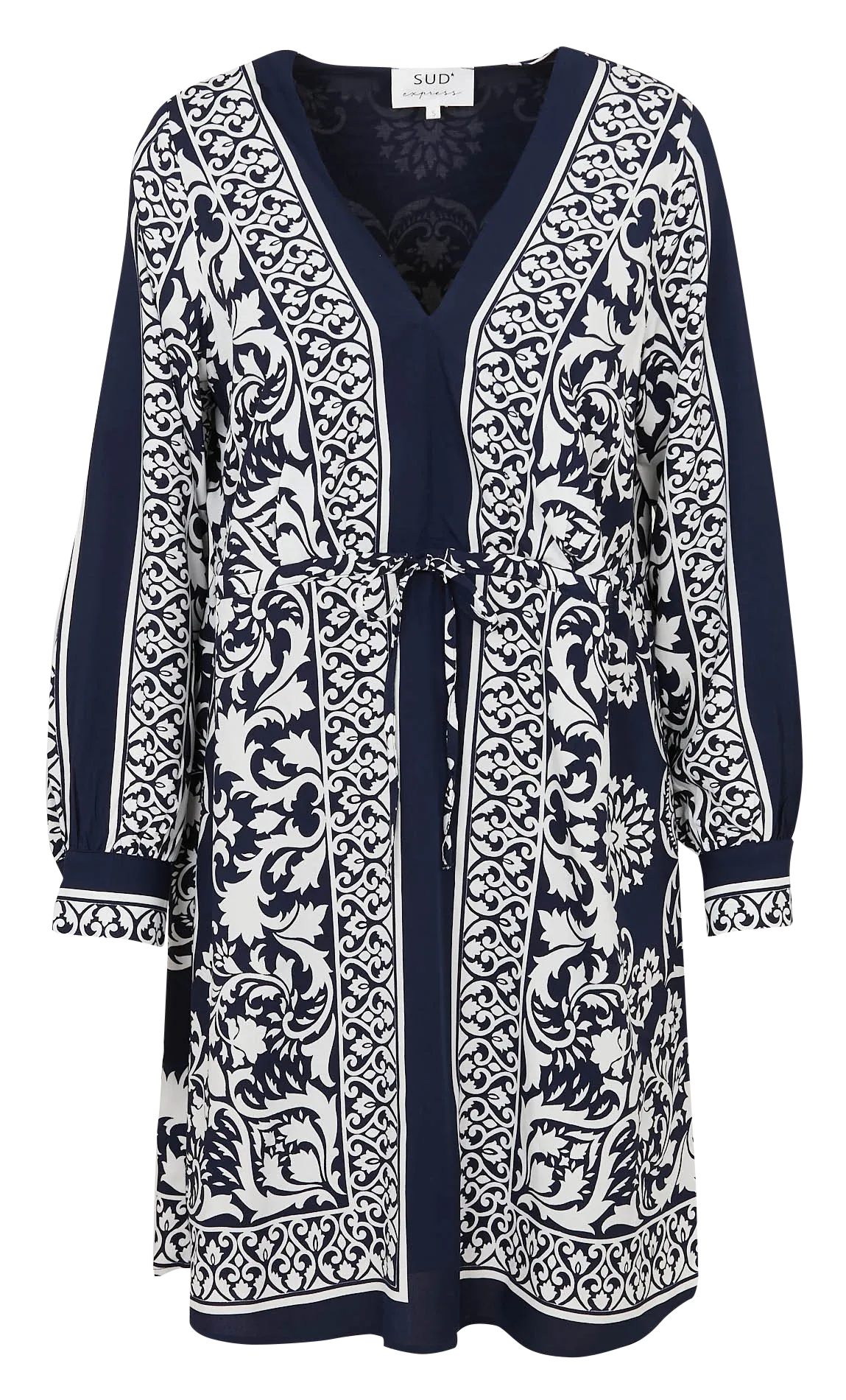 Bedrucktes Kleid Blau RAYAMA