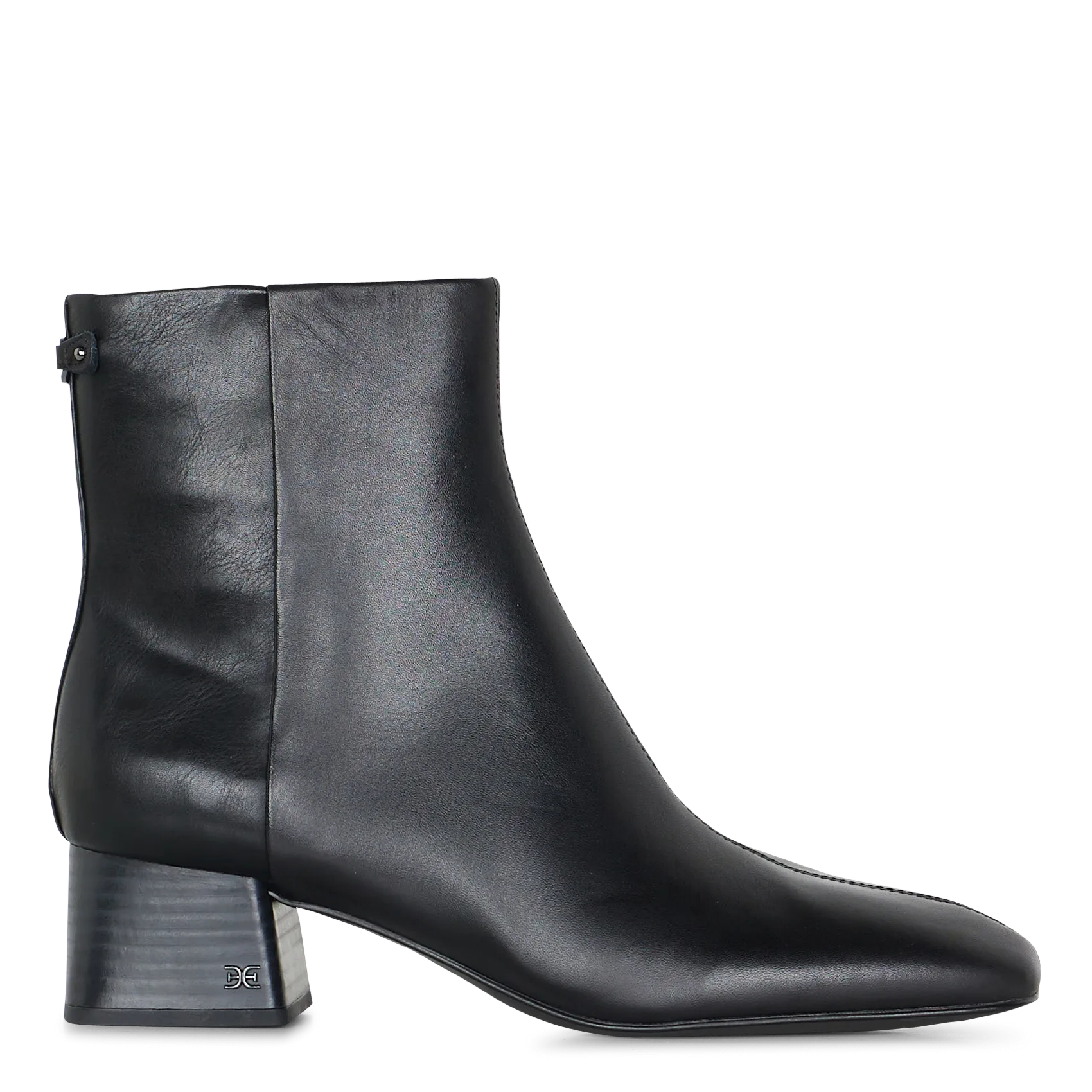 Stiefeletten aus Leder-Mix Schwarz PAIGE