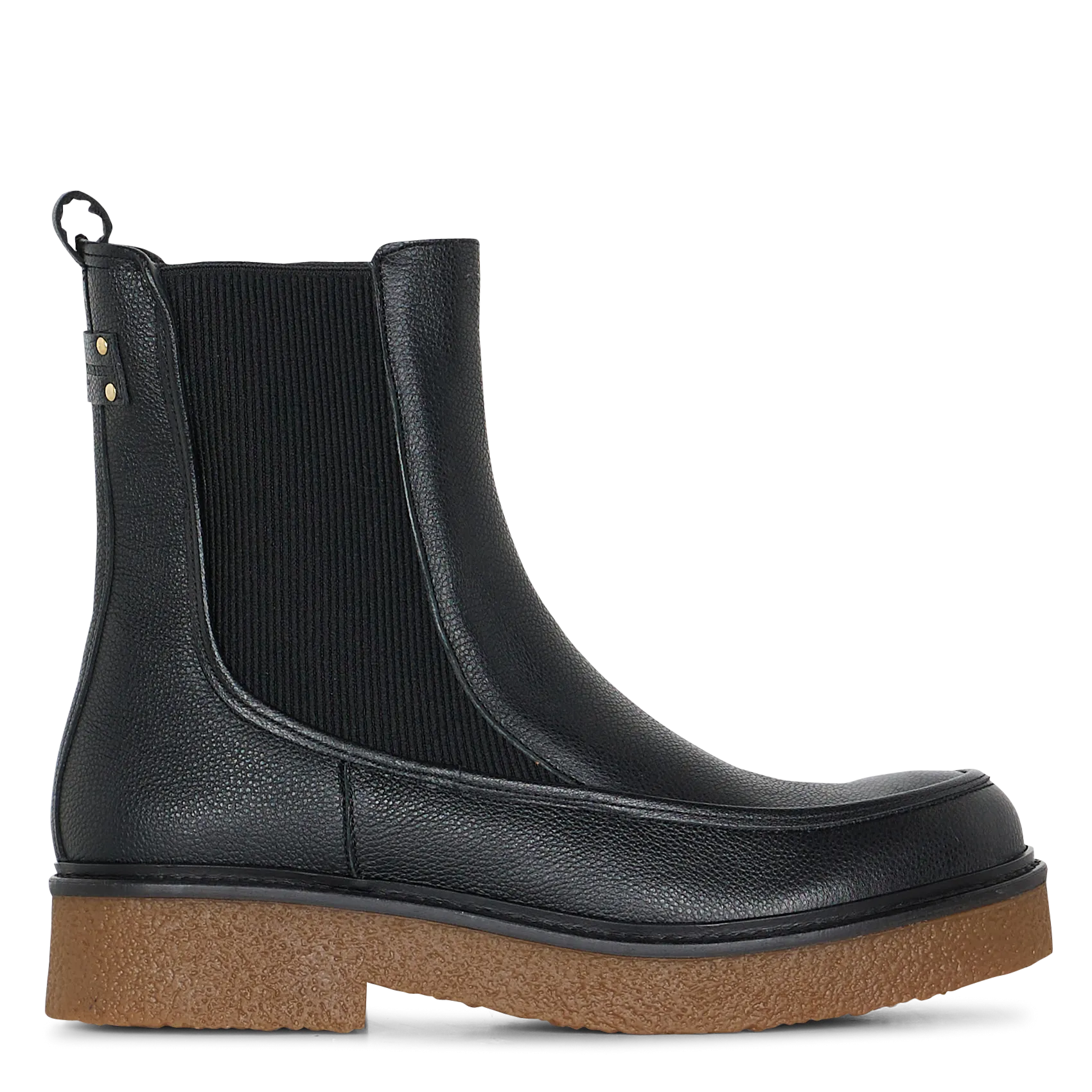 Lederstiefeletten Schwarz CASSIE