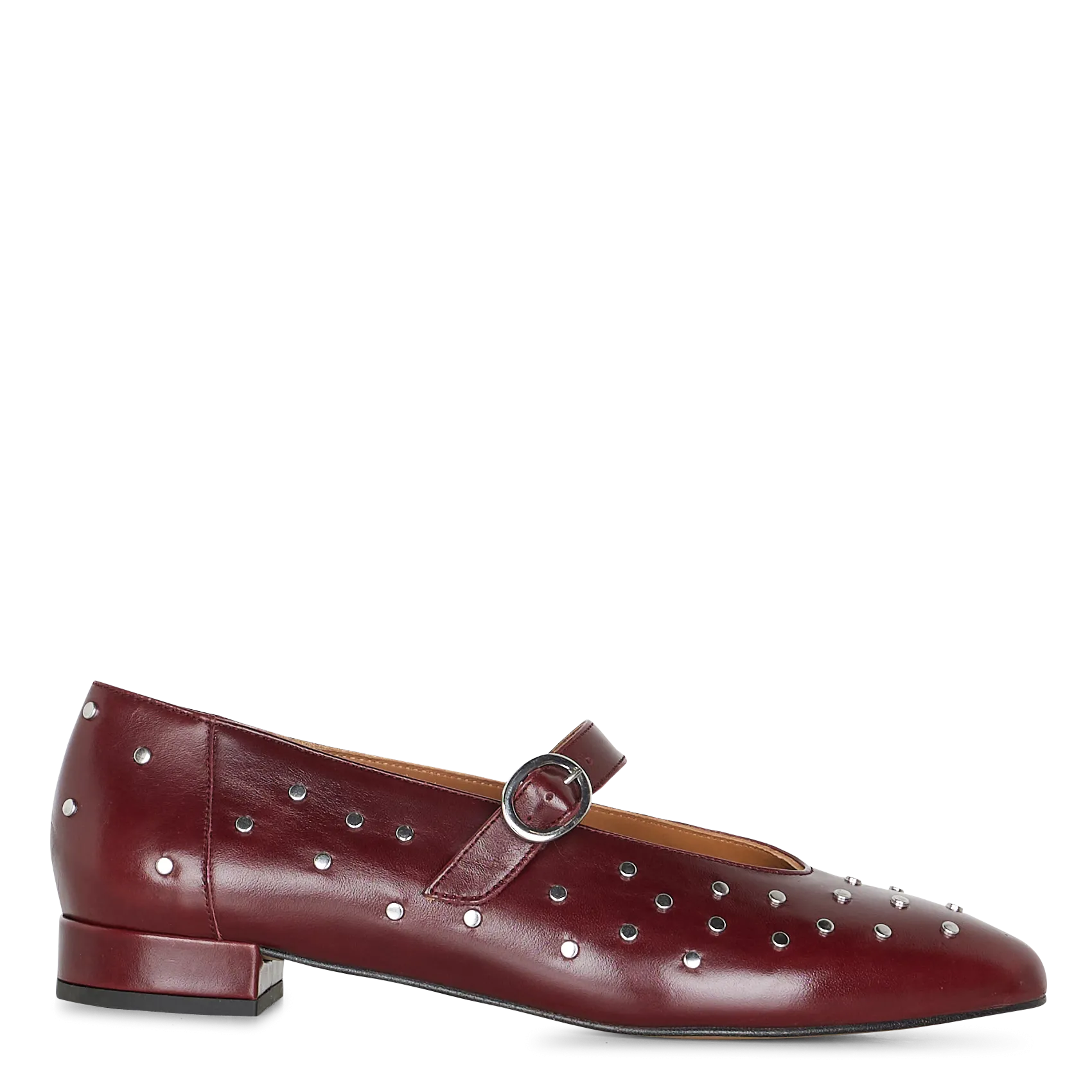 Ballerinas aus bedrucktem Veloursleder Rot CASSANDRE