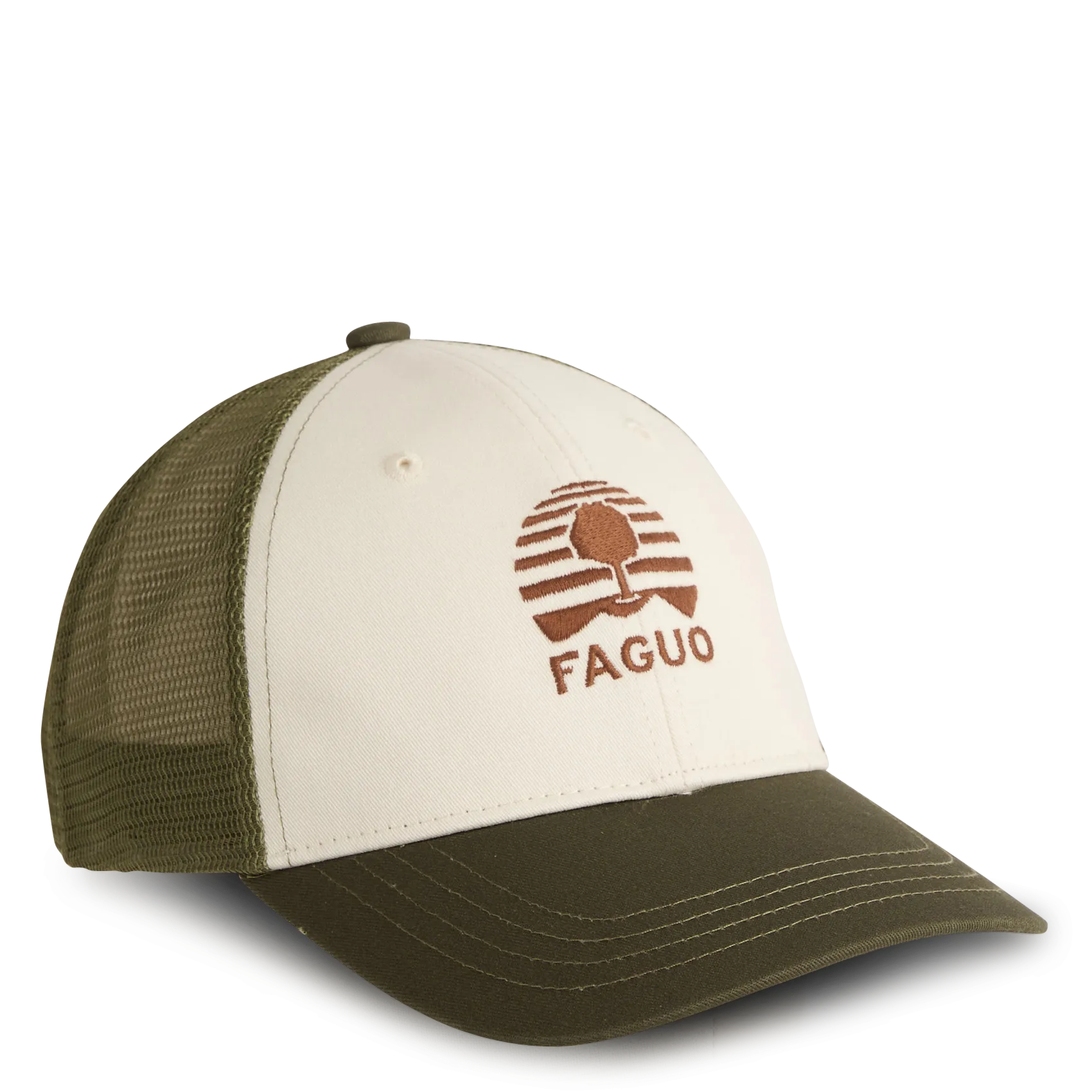 Mütze aus recycelter Baumwolle Khaki