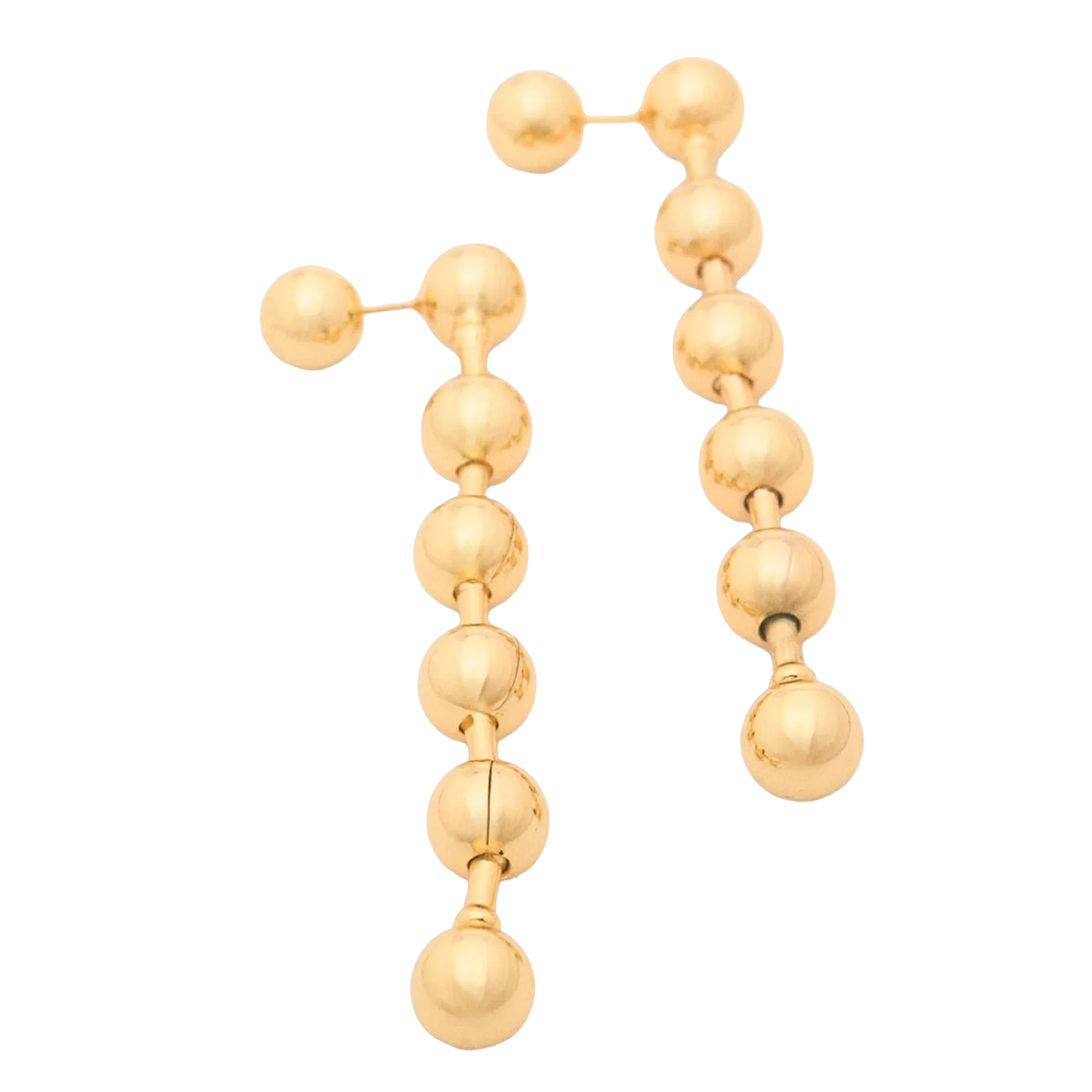 Ohrhänger mit Perlen Golden