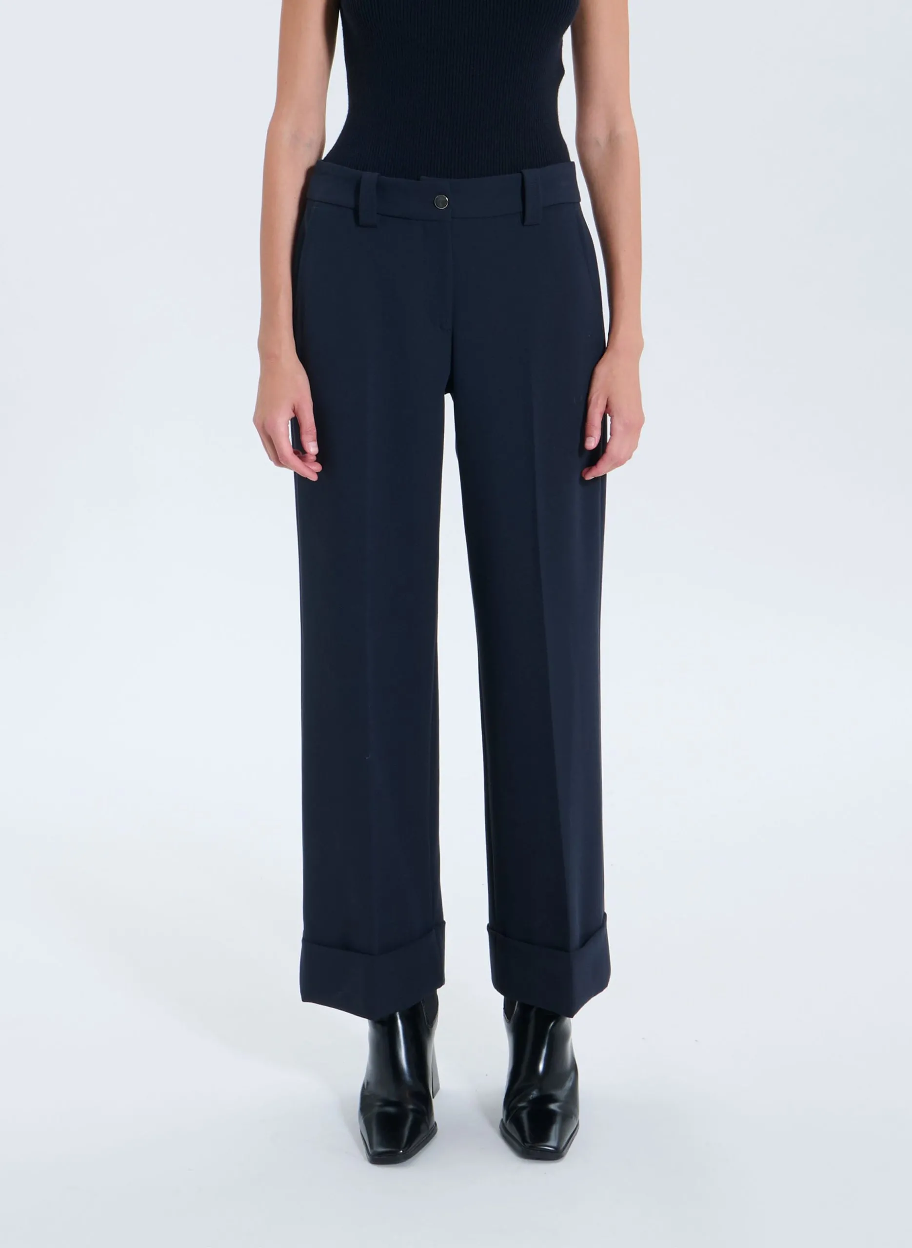 Bundfaltenhose Blau PARLY