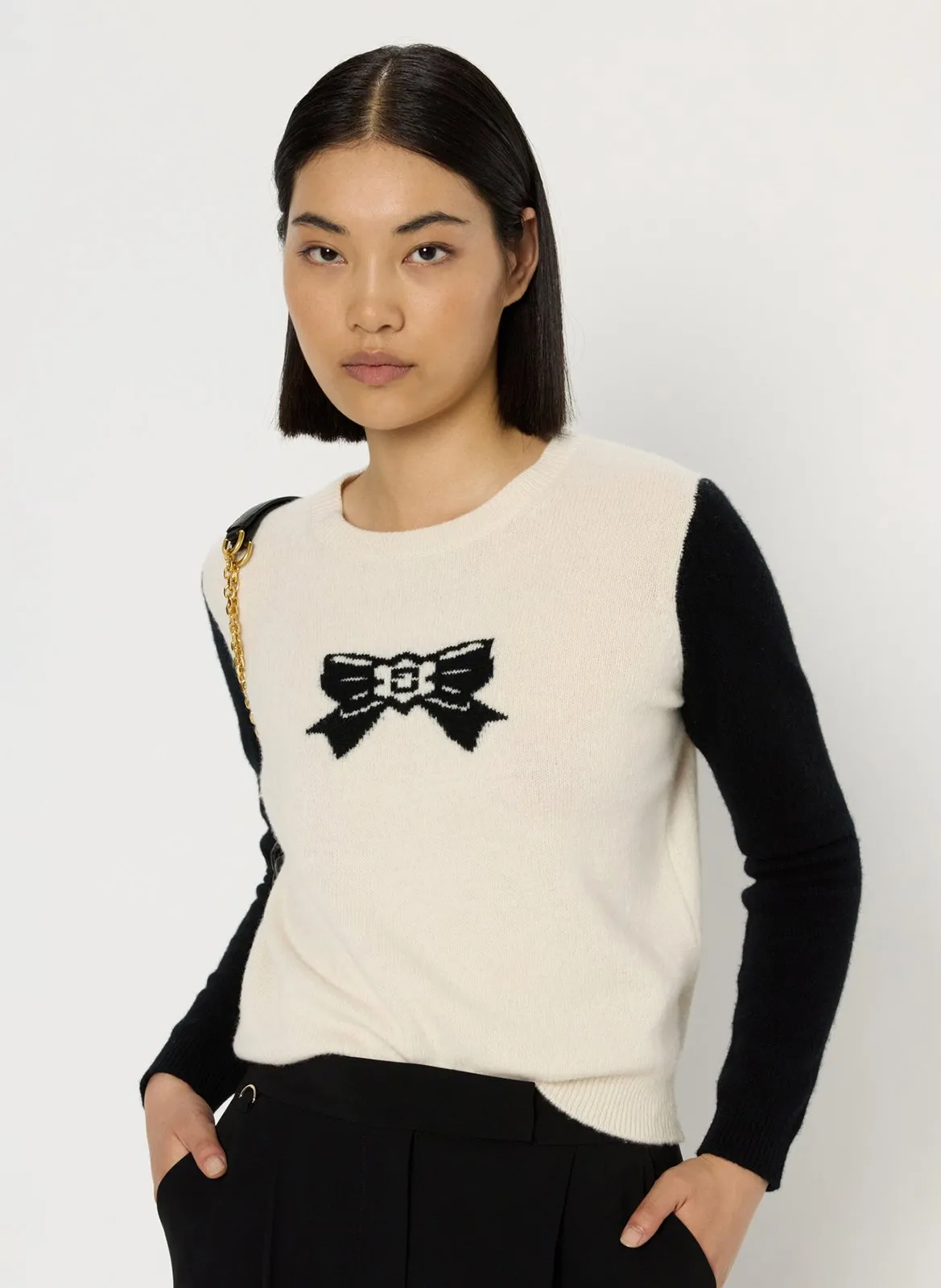 Abidjan - Wollpullover mit Rundhalsausschnitt Beige EDEN