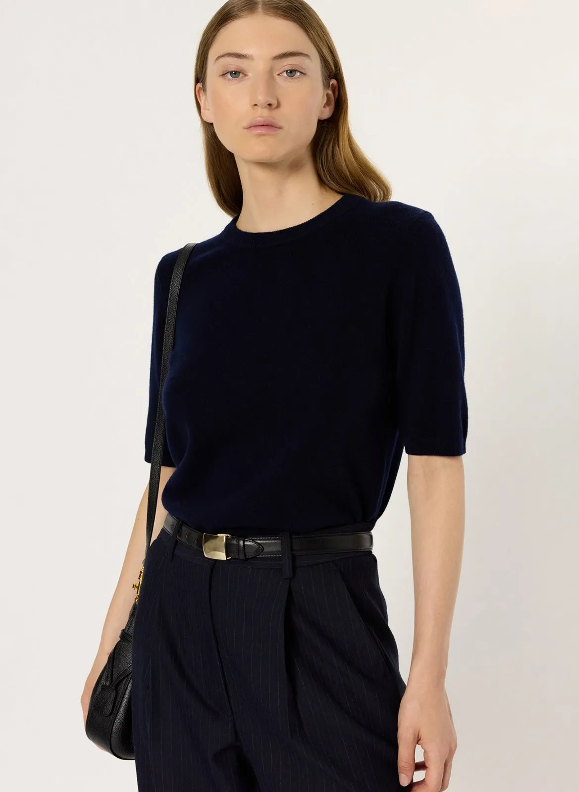 Abidjan - Wollpullover mit Rundhalsausschnitt Blau EVAELLE