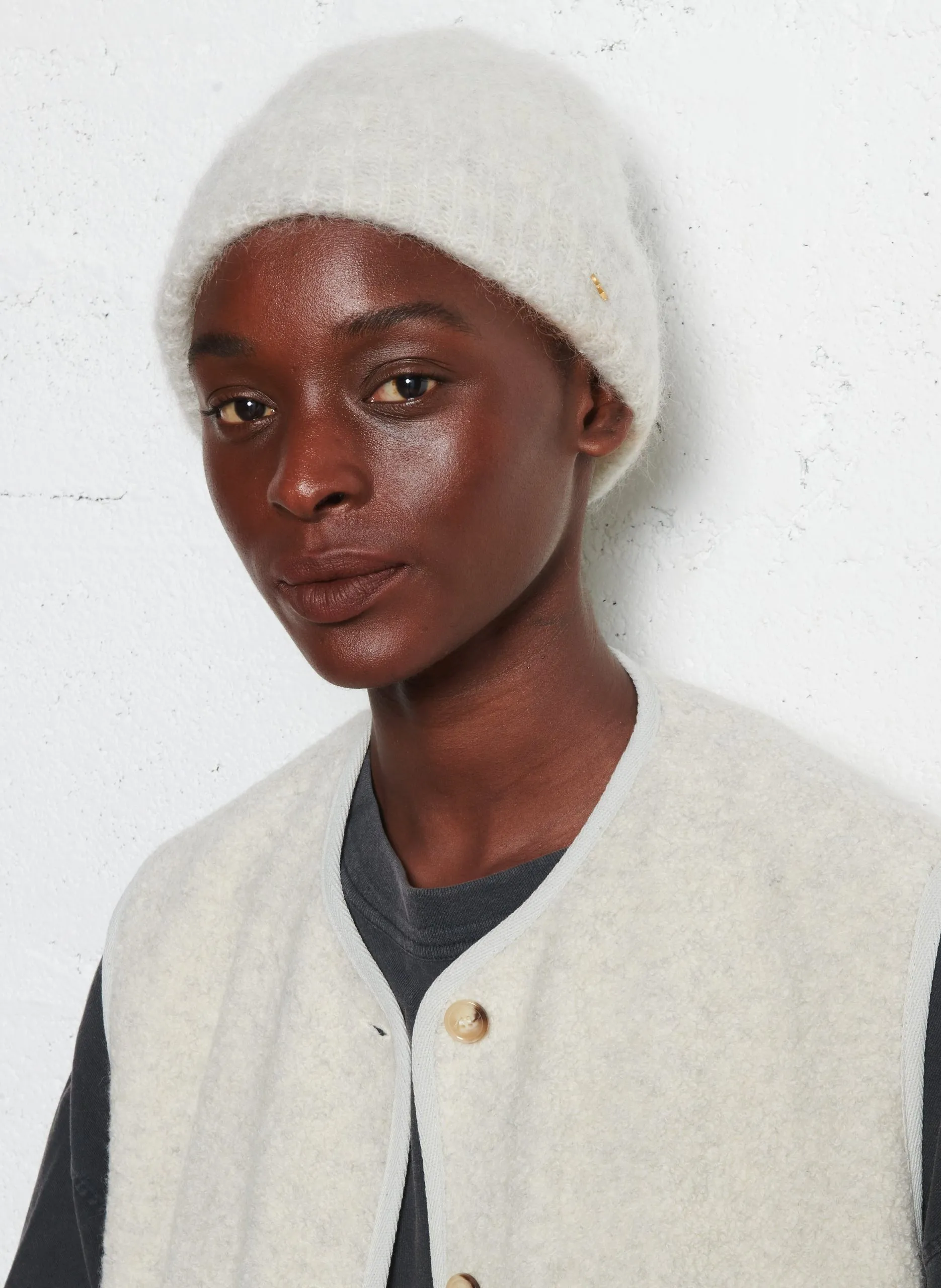 Mütze aus Woll-Mix Grau ALAN