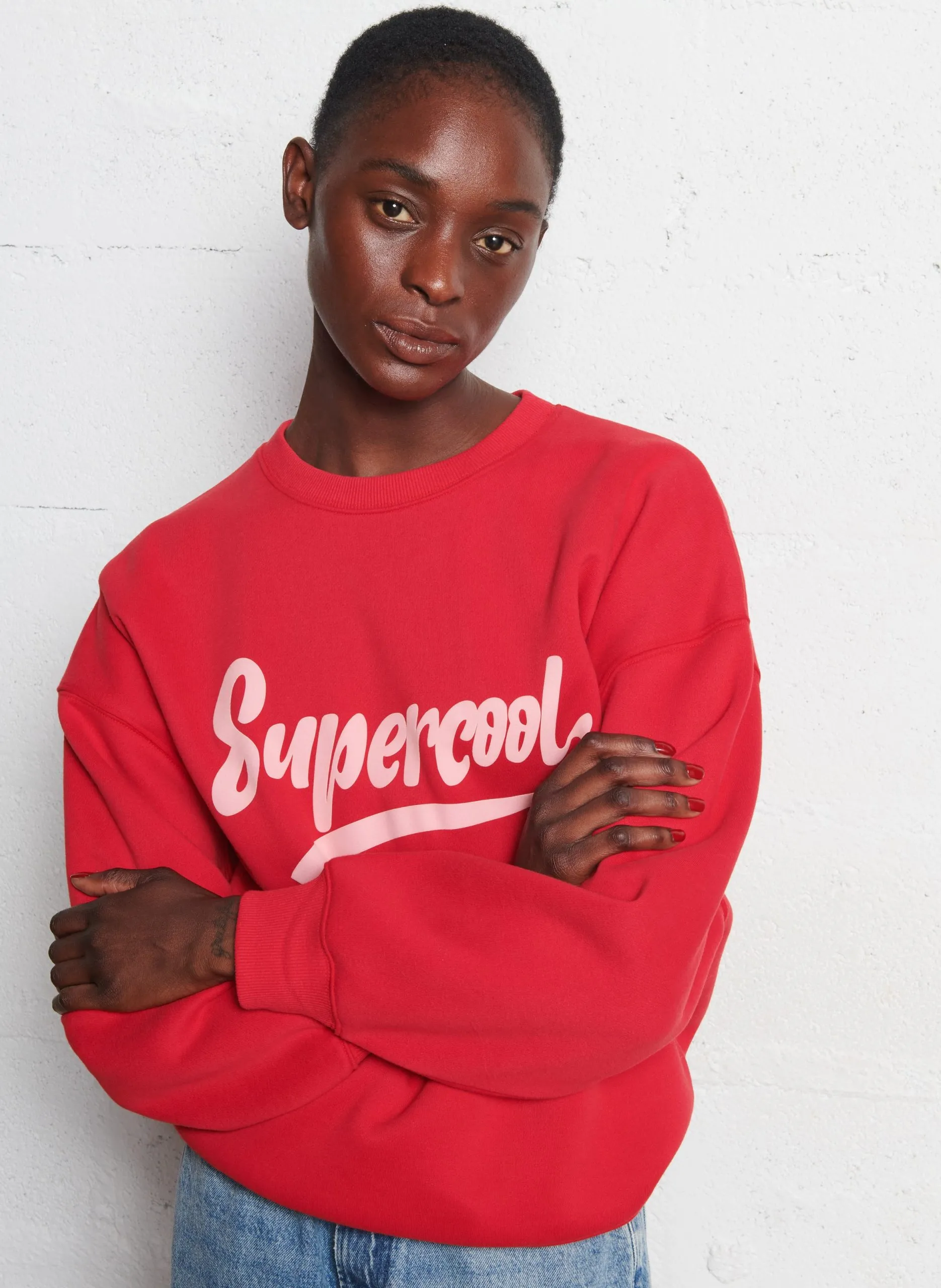 Jaguar - Sweatshirt mit Rundhalsausschnitt Rot SUPERCOOL