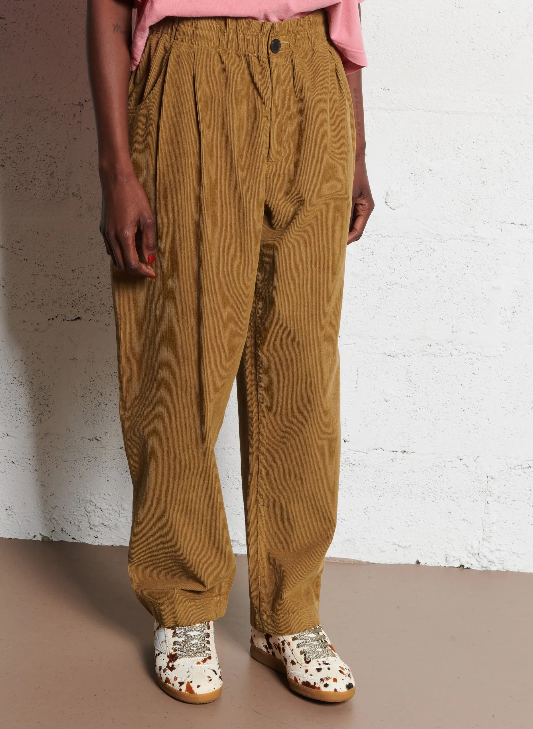 Cord-Hose - gerade geschnitten Beige WINONA