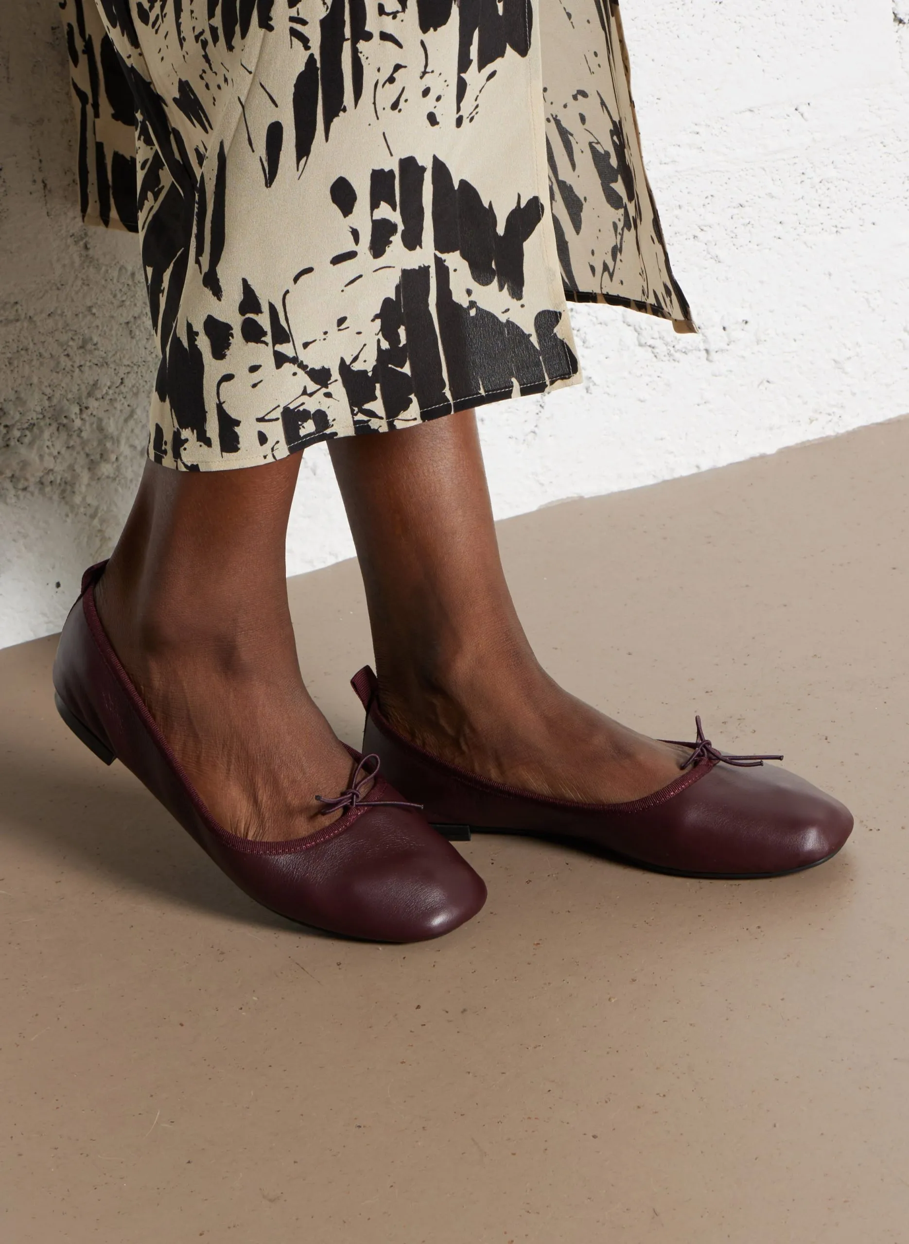 Ballerinas - Leder Rot GARANCE