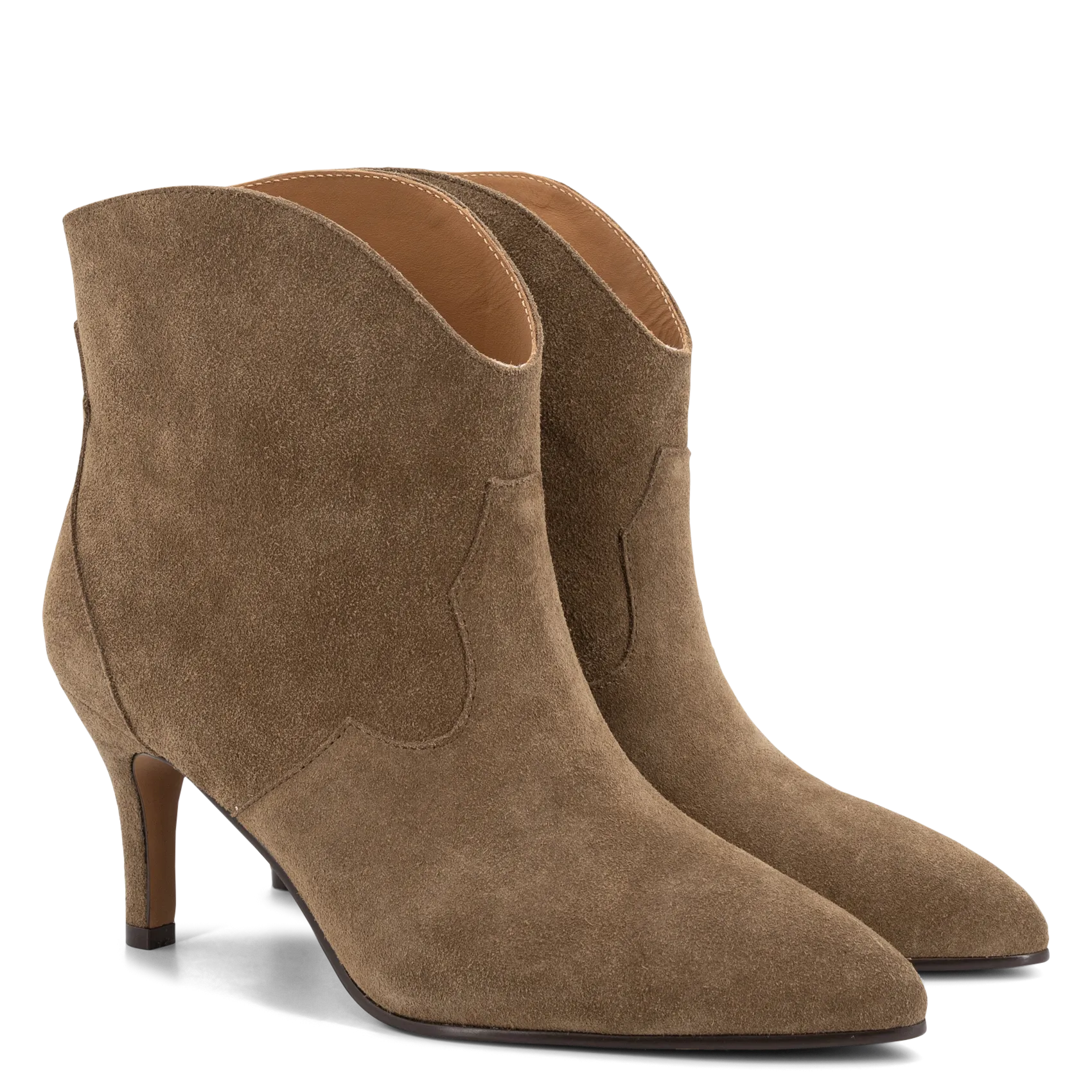 - 100% Leder, - abgerundet, - Reißverschluss innen, - Absatzhöhe: 9 cm. Braun SELENE