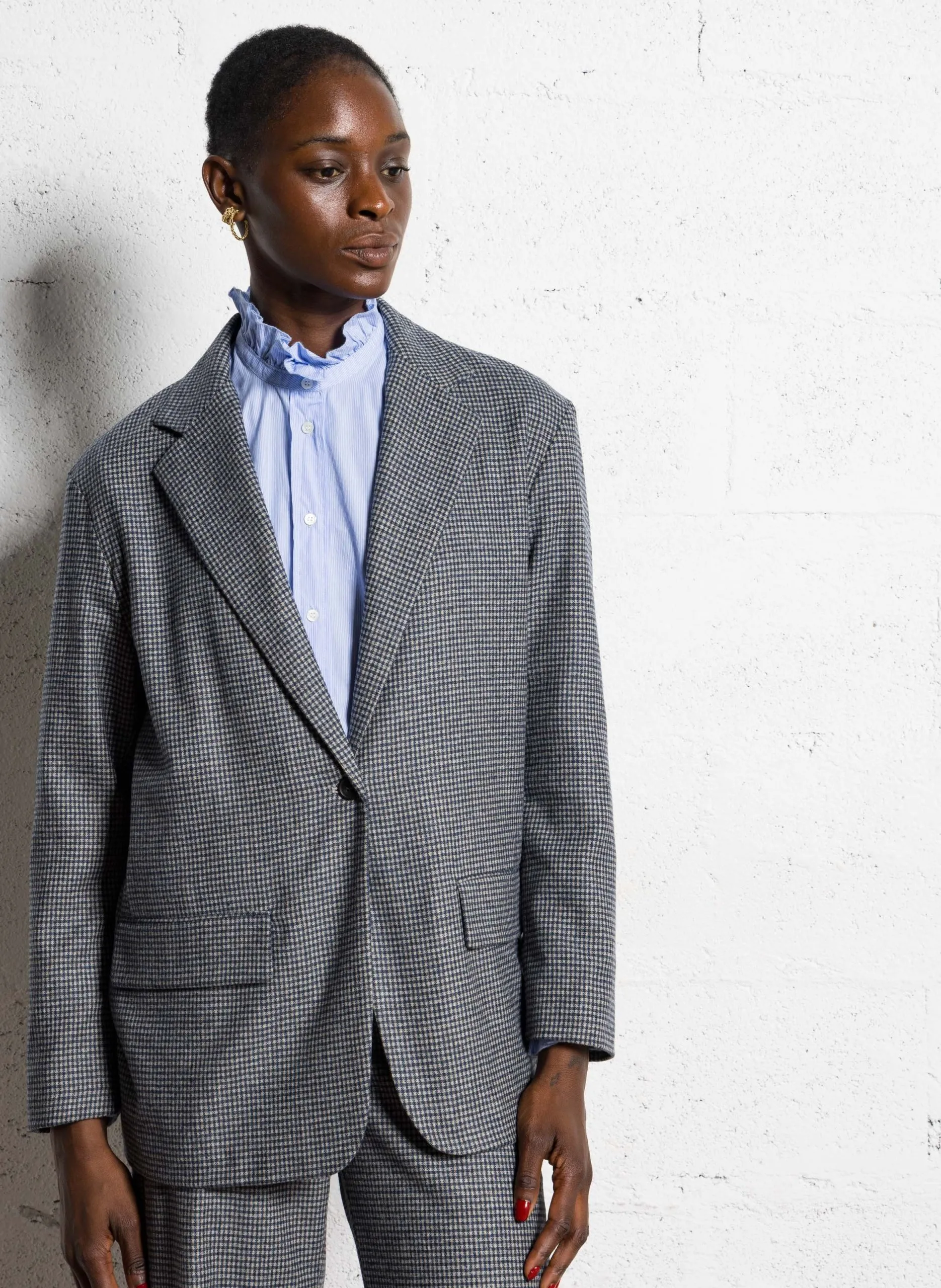 Oversize-Blazer aus Wollmischung Mehrfarbig VICTO