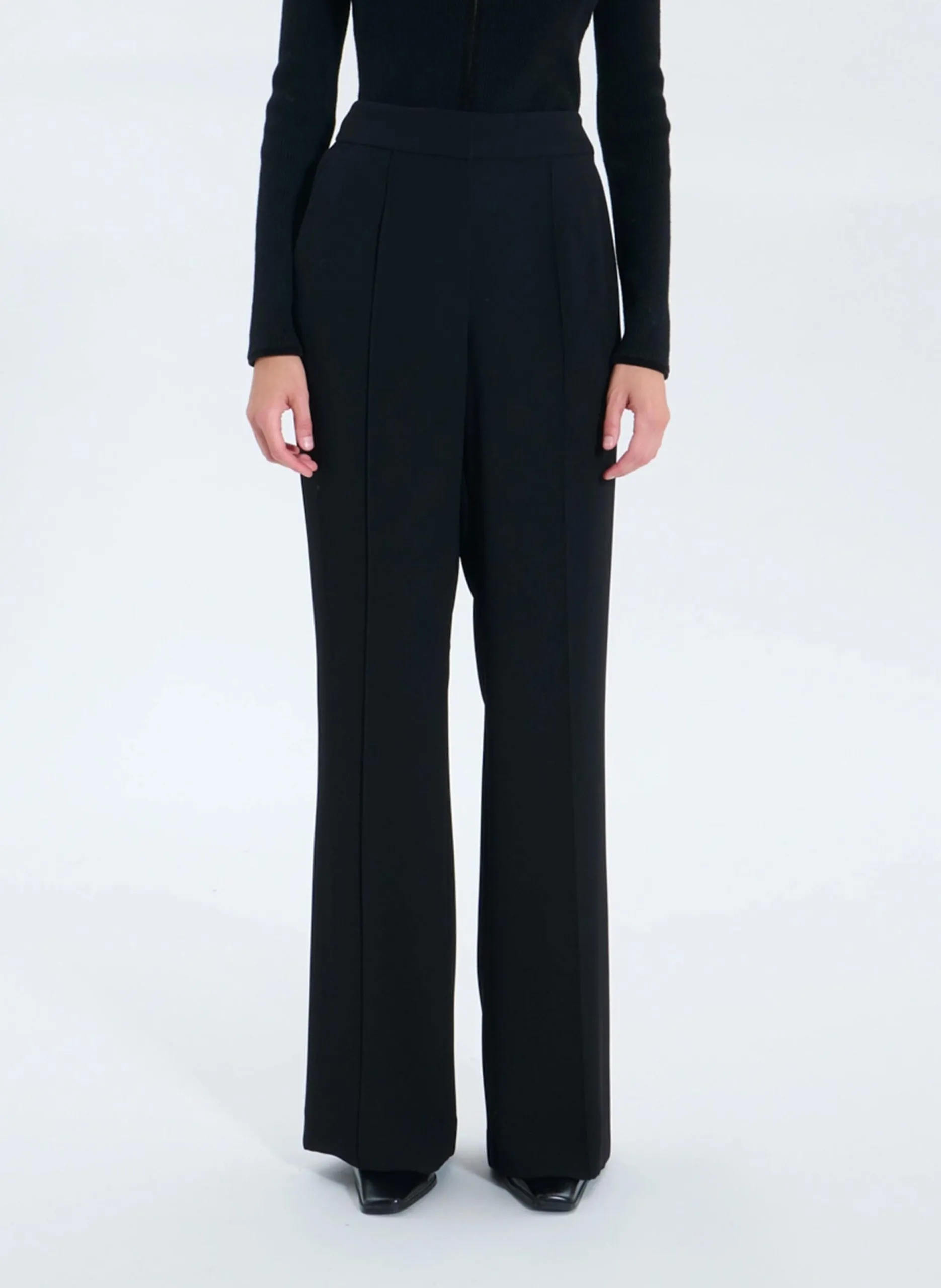 Bundfaltenhose Schwarz PERVENCHE