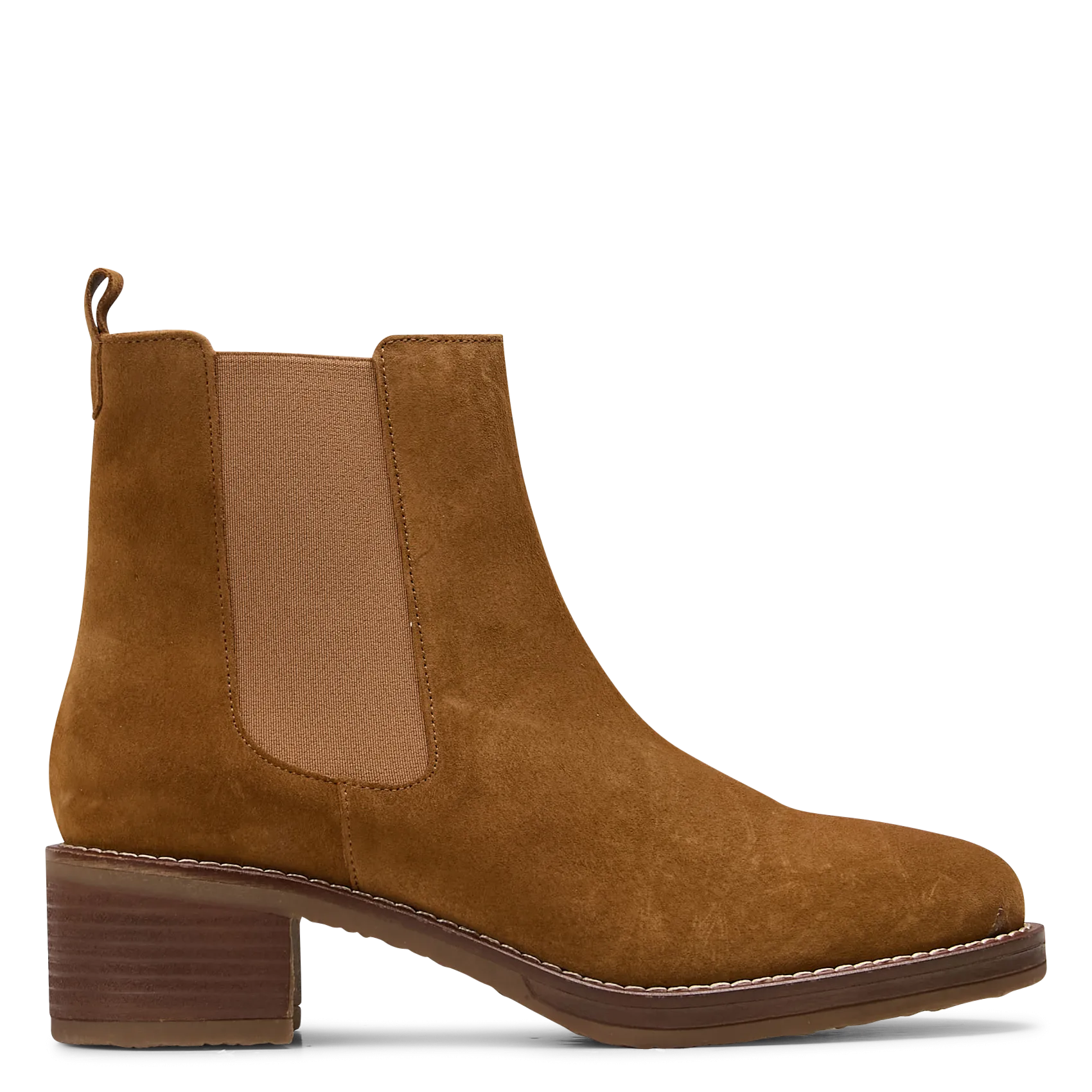 Anita - Lederstiefeletten mit Absatz Braun DANIL