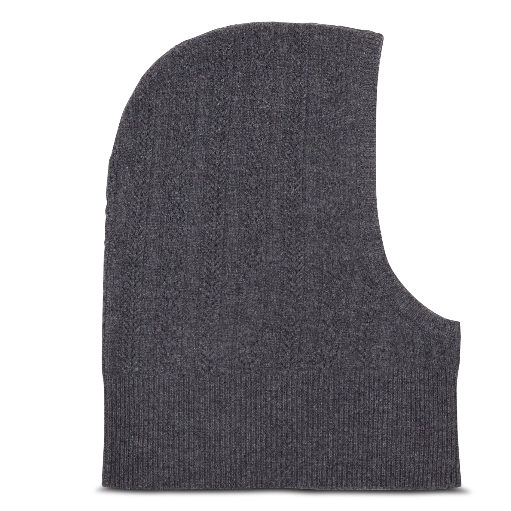 Kapuzenmütze aus Wolle Grau AGNES