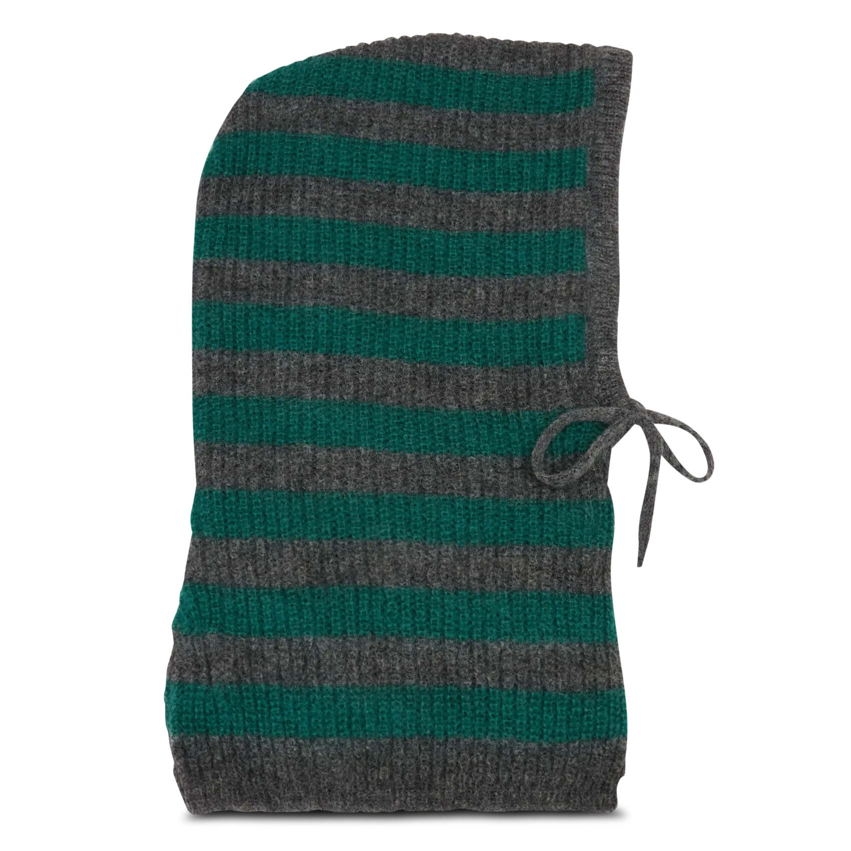 Gestreifter Kapuzenpullover aus gemischtem Mohair Grun MINOT