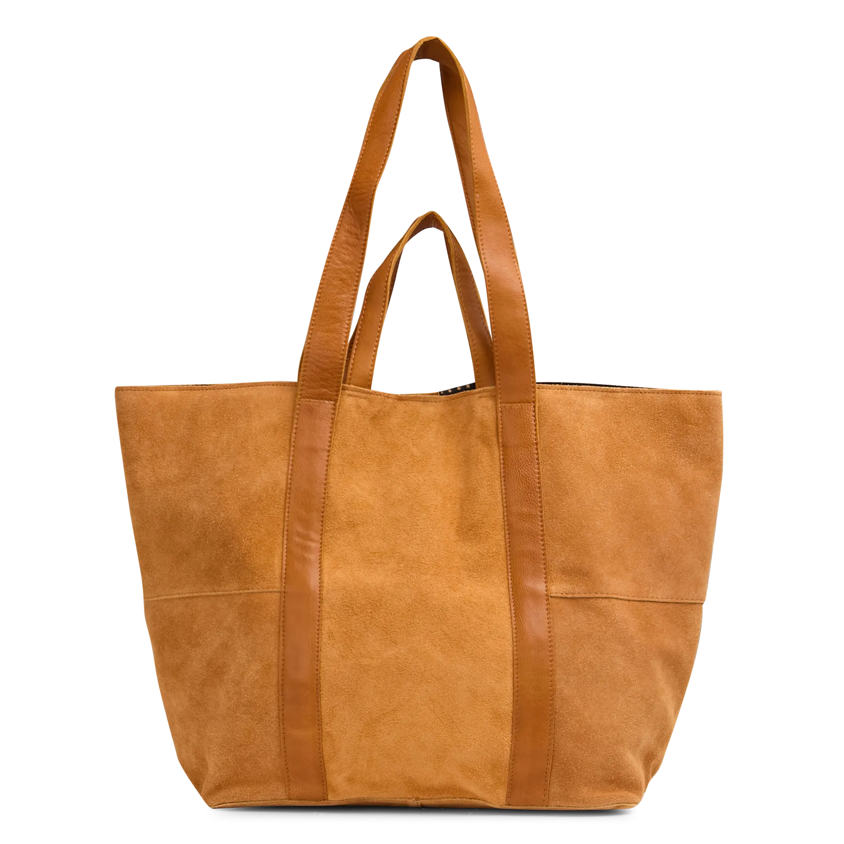 Shopper aus Veloursleder Braun JASMIN