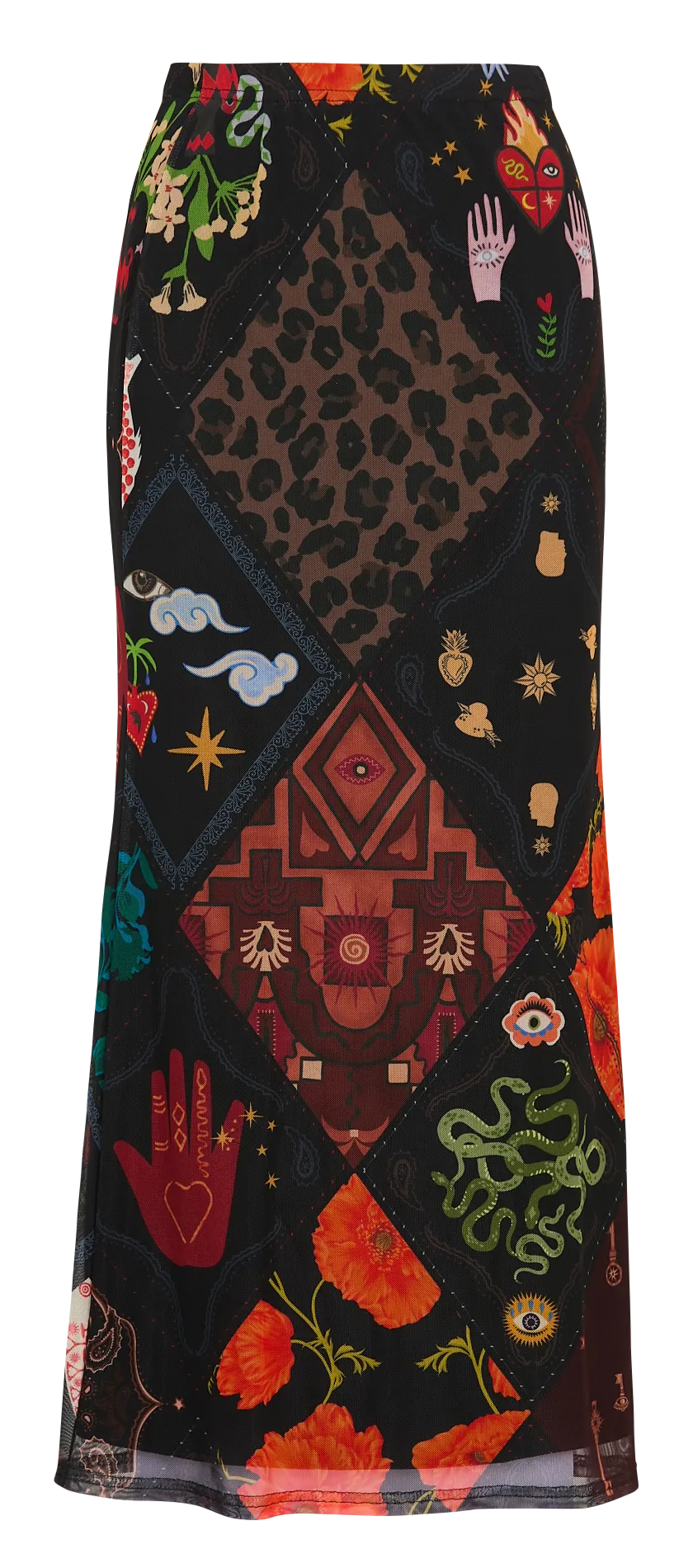 Kurzer Rock mit Print Mehrfarbig DORRIS